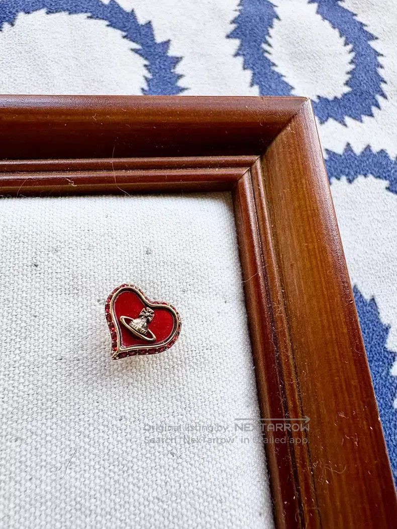 Vivienne Westwood Vivienne Westwood Red Heart Saturn Earrings Size ONE SIZE - 1 Thumbnail