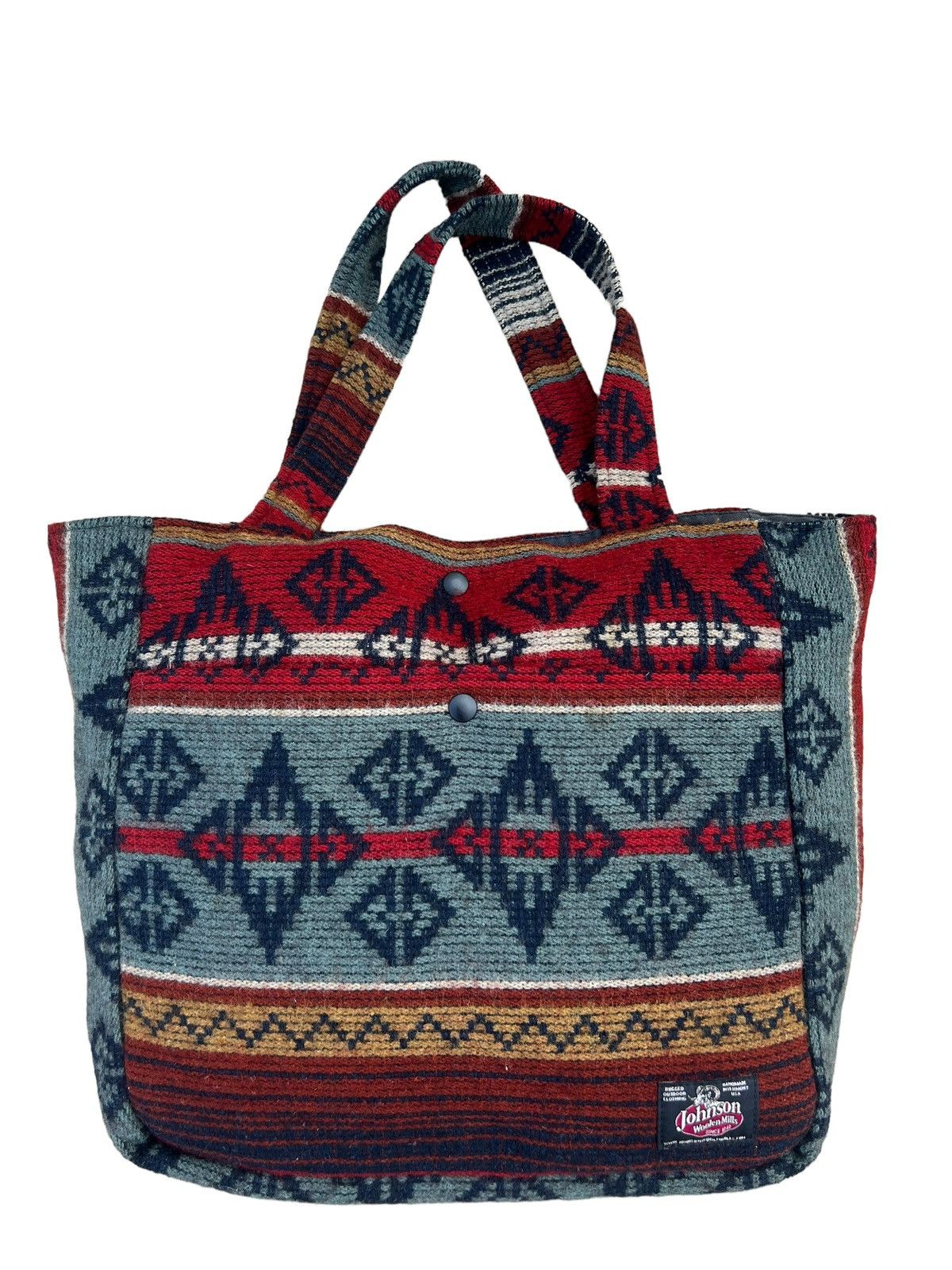 Johnson Woolen Mills Vintage Johnson Woollen Miils Indian Native Wool Tote Bag Size ONE SIZE - 1 Thumbnail