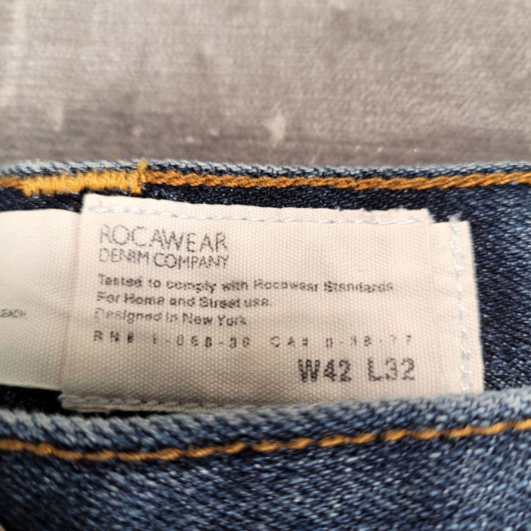 Rocawear Rocawear Mens Jeans Relaxed Fit Blue Wash Denim 42x32 Size US 38 / EU 54 - 2 Thumbnail