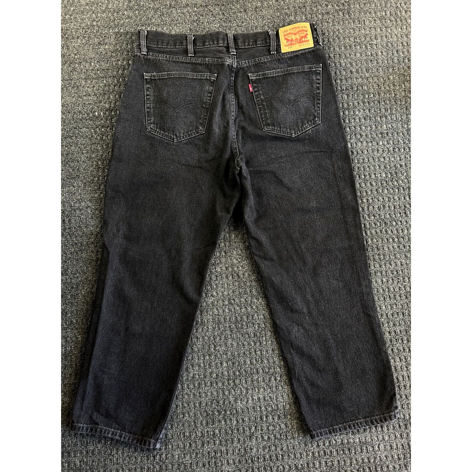 Levi's Levi’s 550 Jeans Relaxed Fit Men’s 40 x 30 Black Denim Logo 5-Pocket Tapered Vintage Free Shipping Size US 40 / EU 56 - 2 Thumbnail