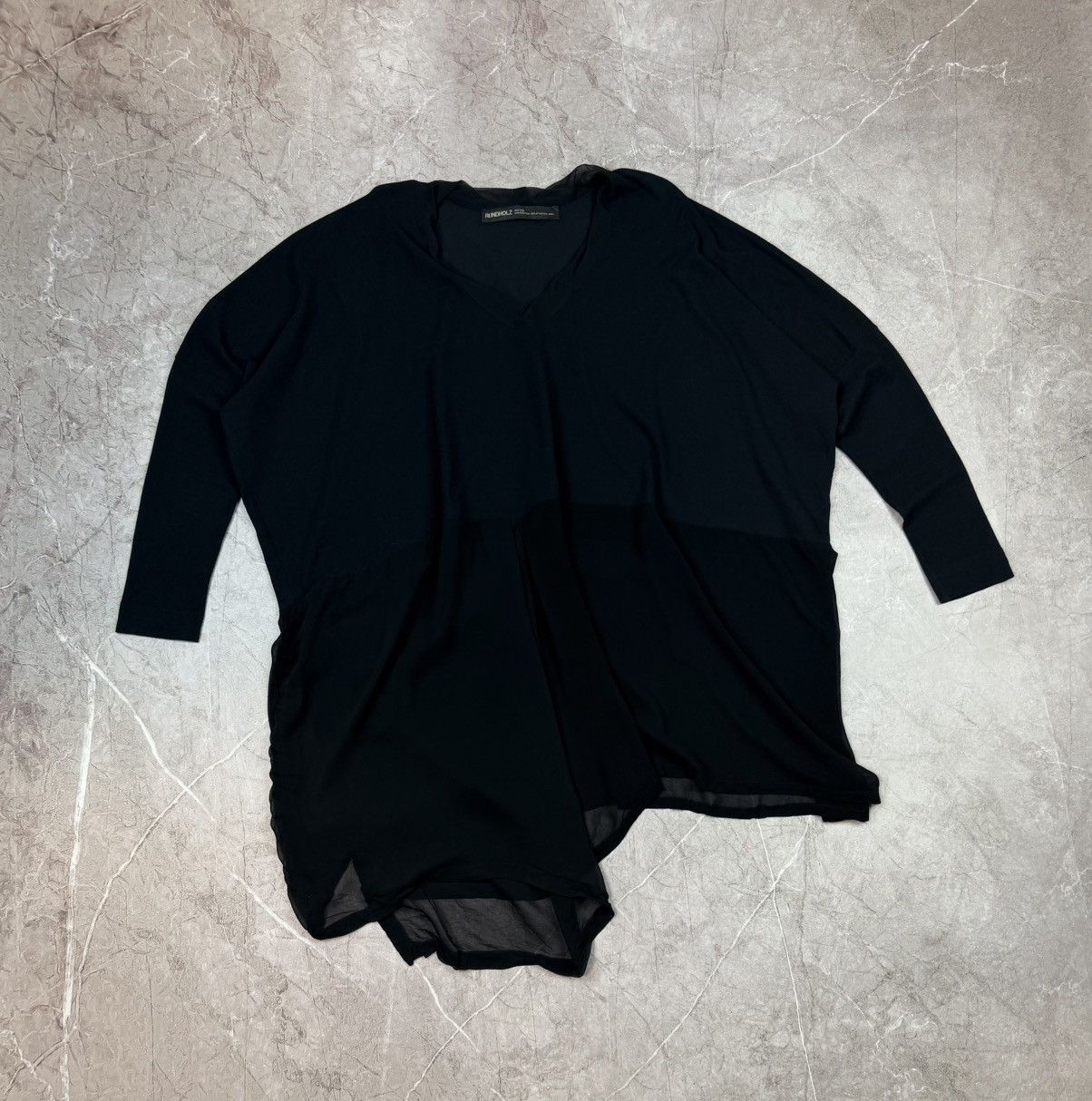 Rundholz Rundholz Avant Garde Black Dress Size ONE SIZE - 5 Thumbnail