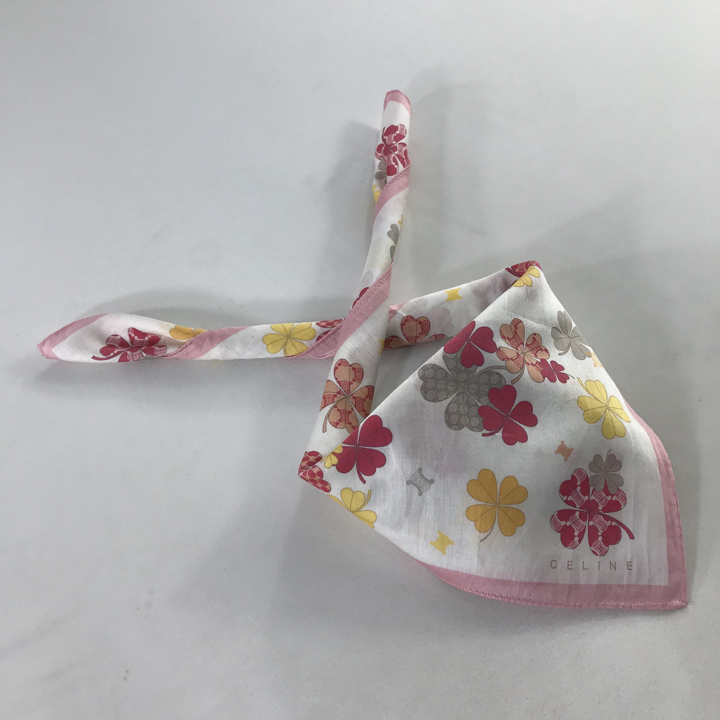 Celine × Vintage Celine Bandana / Handkerchief / Neckerchief - S1098 Size ONE SIZE - 4 Thumbnail