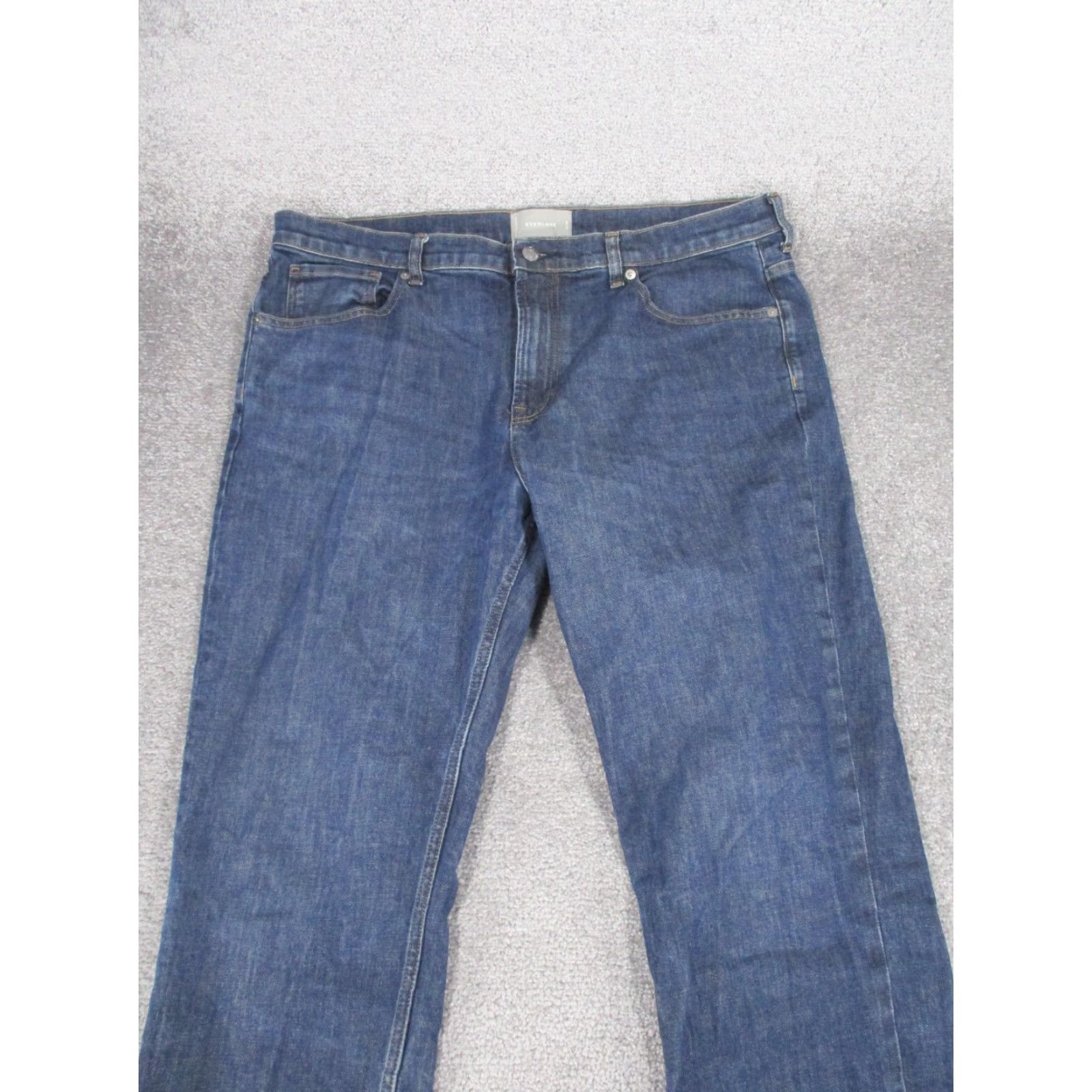 Everlane Everlane Jeans Mens 38 Dark Wash Denim Slim 38X31 Slim Regular Denim Jeans Mens 38 Dark Blue 90s? Size US 38 / EU 54 - 3 Thumbnail