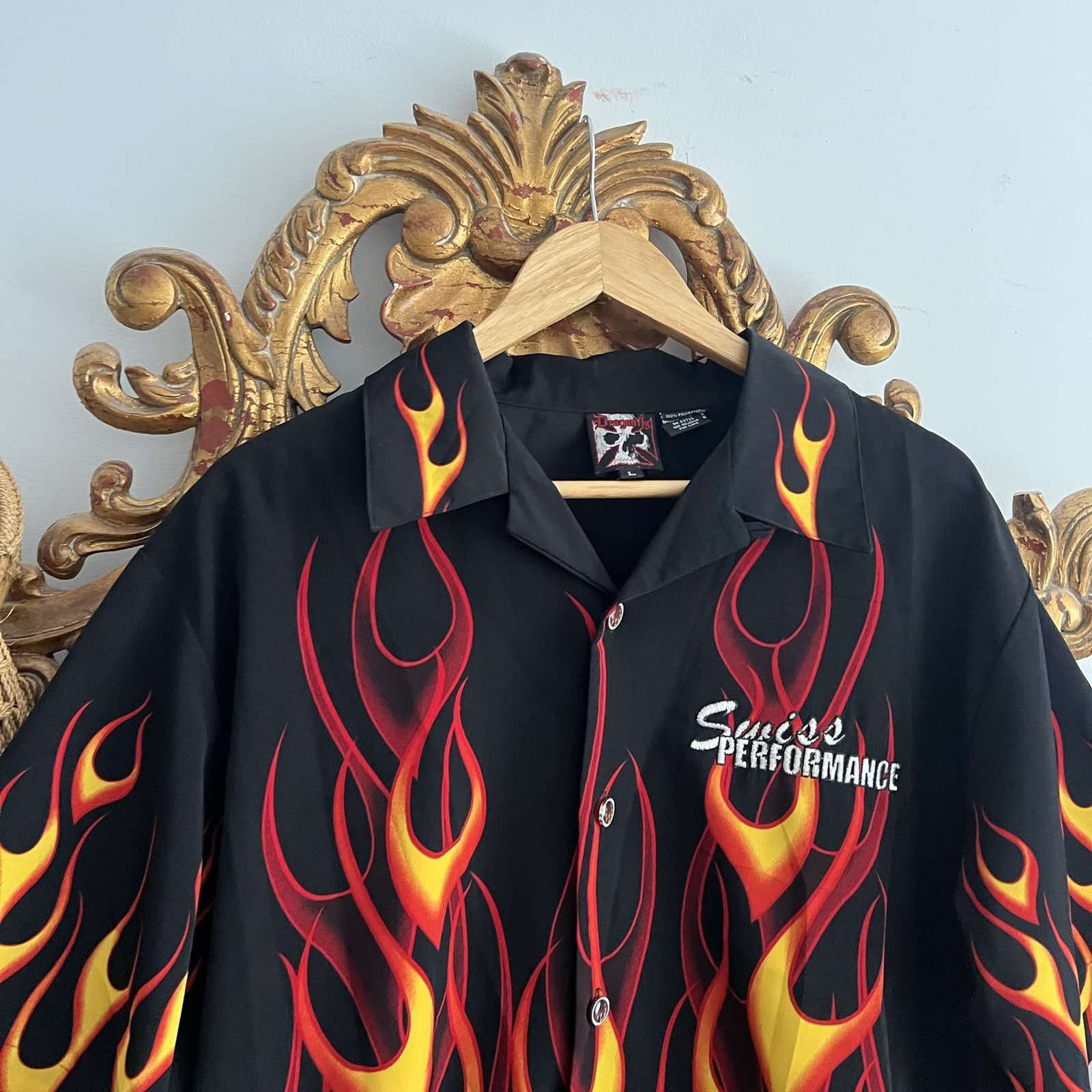 Other Crazy Vintage y2k Silver point tribal flame shirt Sz XL Size US XL / EU 56 / 4 - 3 Thumbnail