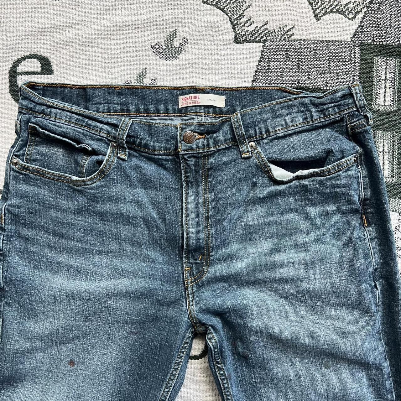 Vintage Vintage Y2K/2000s Grunge Dark Wash Skater Style Essential denim jeans! Size US 38 / EU 54 - 5 Thumbnail