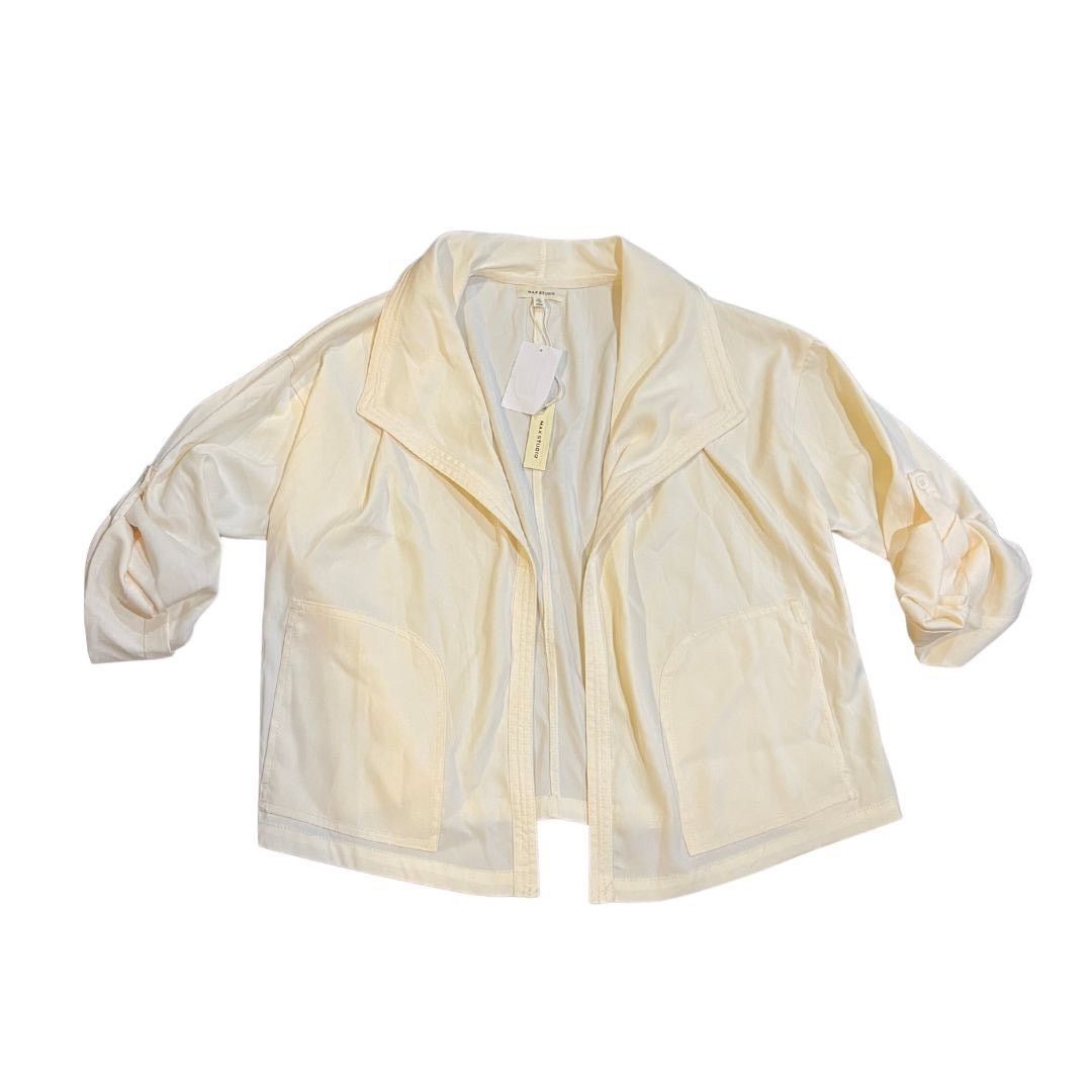 Other NWT Max Studio Drape Open Front Jacket Blouse Ruched Sleeves Size M / US 6-8 / IT 42-44 - 1 Thumbnail