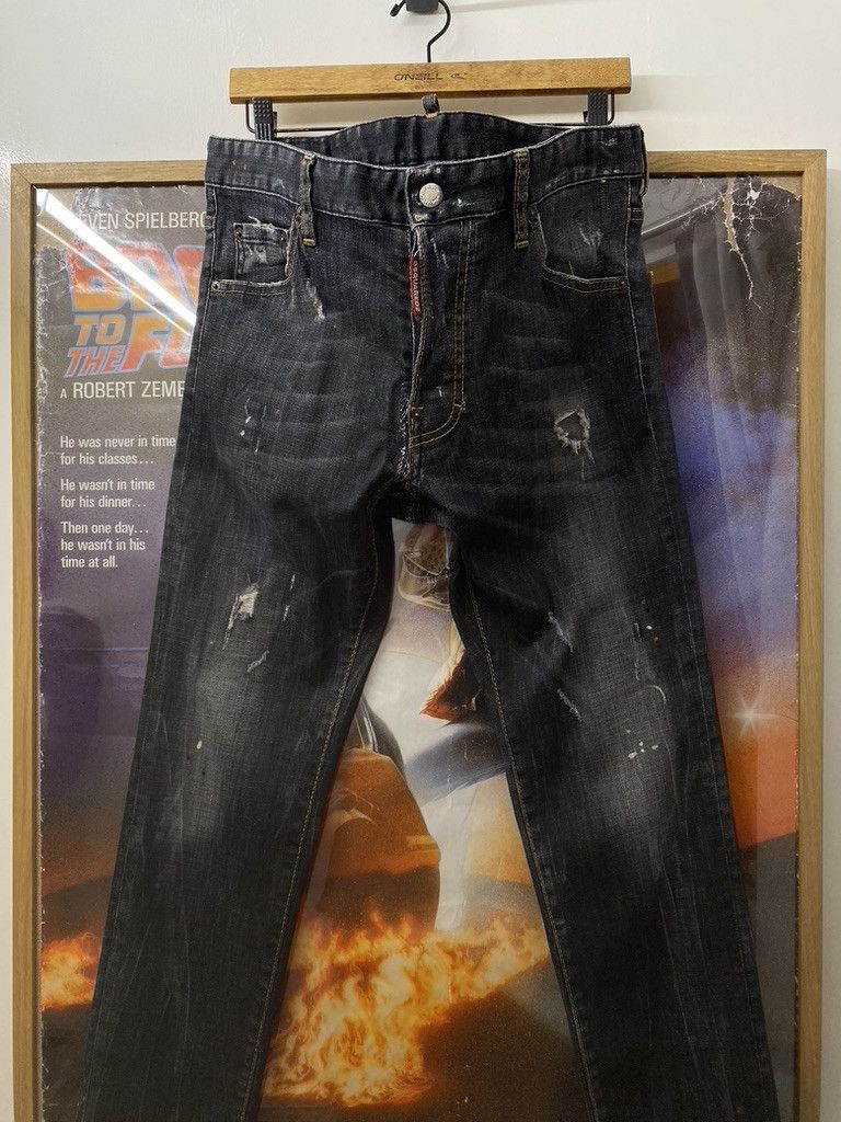 Dsquared2 SS15 Dsquared² Distressed Paint Splattered CG Denim Jeans Size US 32 / EU 48 - 1 Thumbnail