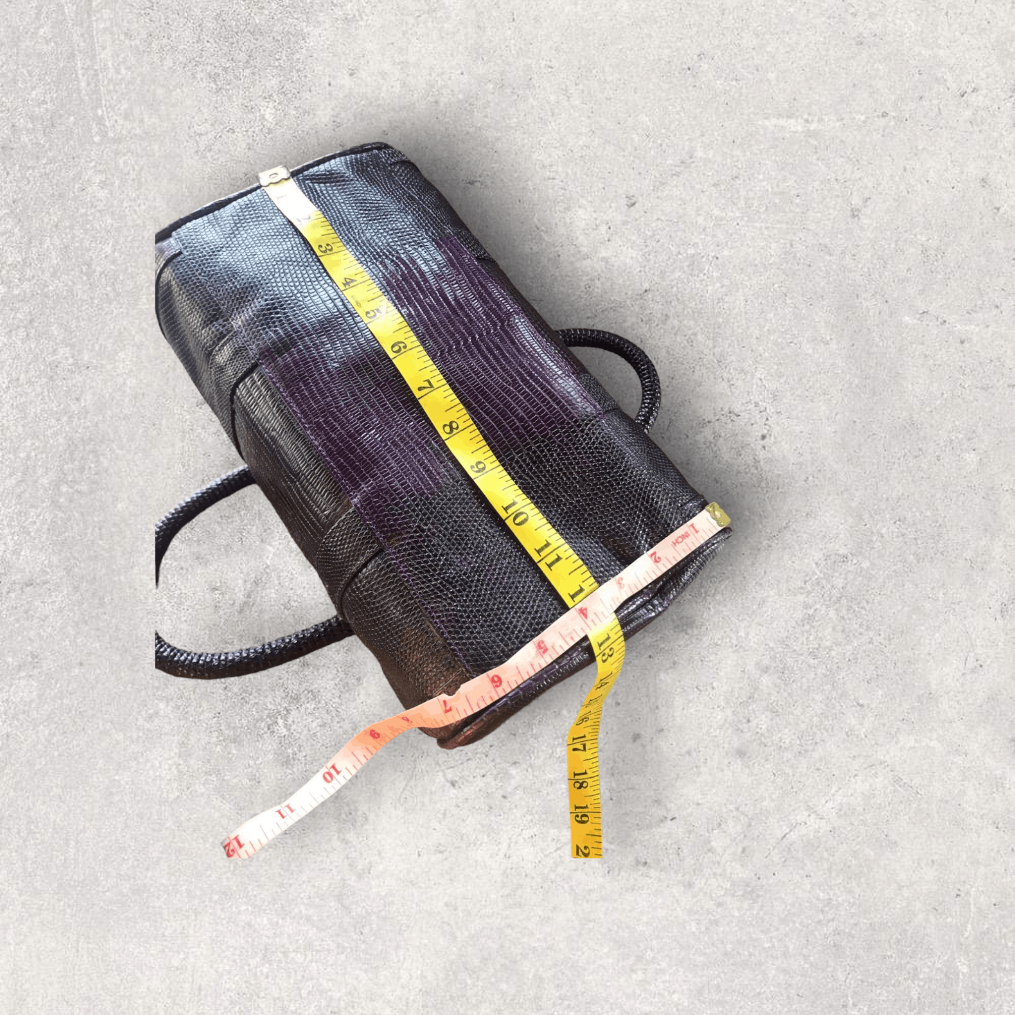 Genuine Leather Lizard Skin Leather Handmade HandleBag Size ONE SIZE - 7 Thumbnail