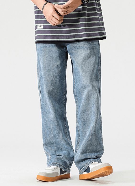Japanese Brand Japanese trend straight retro wide leg men's jeans Size US 32 / EU 48 - 2 Thumbnail