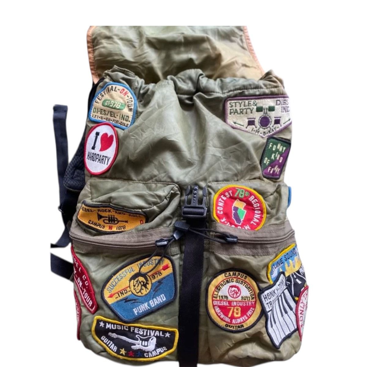 Diesel Diesel Emblem Backpack 7Modern Practical Stylish Size ONE SIZE - 7 Thumbnail
