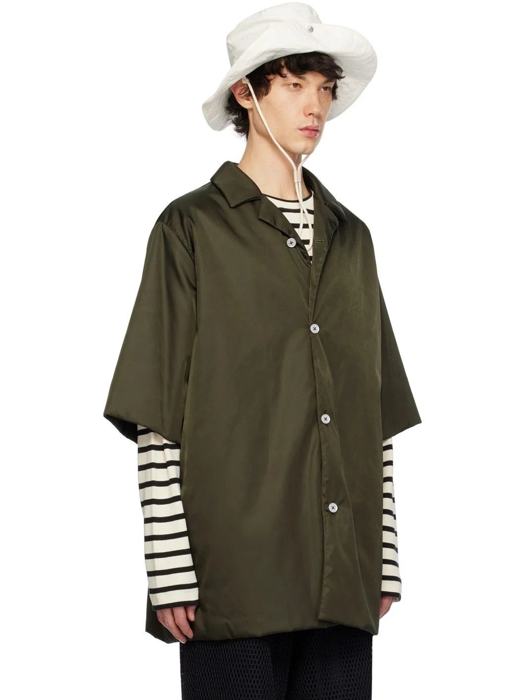 Jil Sander o1mt1gz1125 Jacket in Dark Green Size US M / EU 48-50 / 2 - 2 Thumbnail