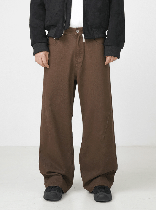 Japanese Brand × Jean Men's washed brown Maillard loose jeans Size US 32 / EU 48 - 2 Thumbnail