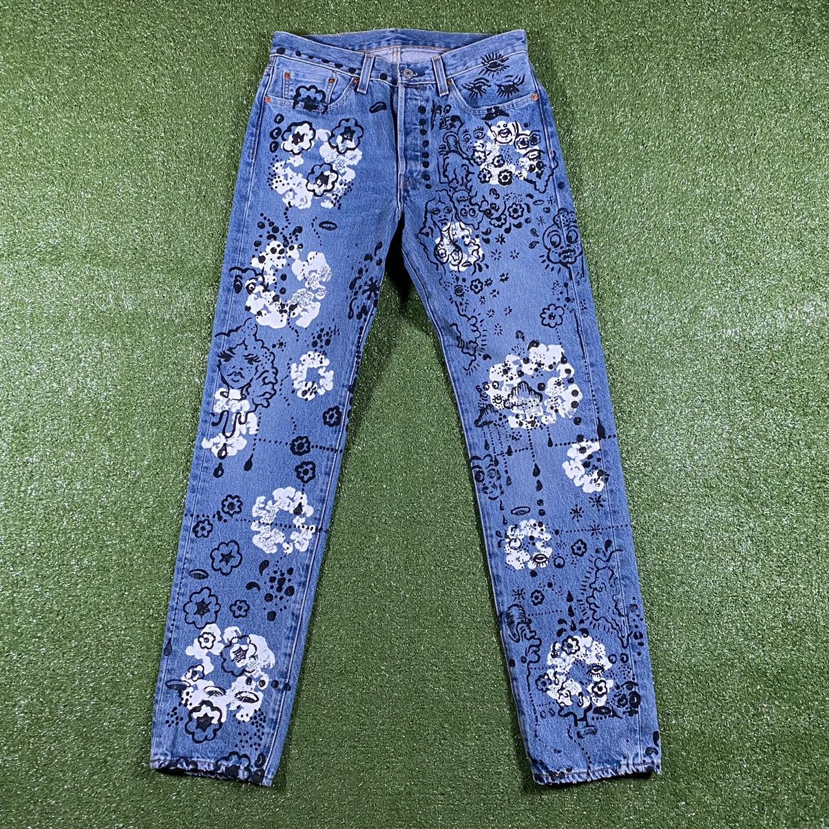 image of Denim Tears x Irak Levi’S (2023) in Blue, Men's (Size 30)