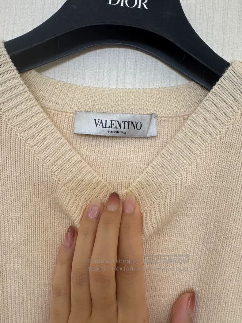 Valentino Valentino Striped navy sweater Size S / US 4 / IT 40 - 5 Thumbnail