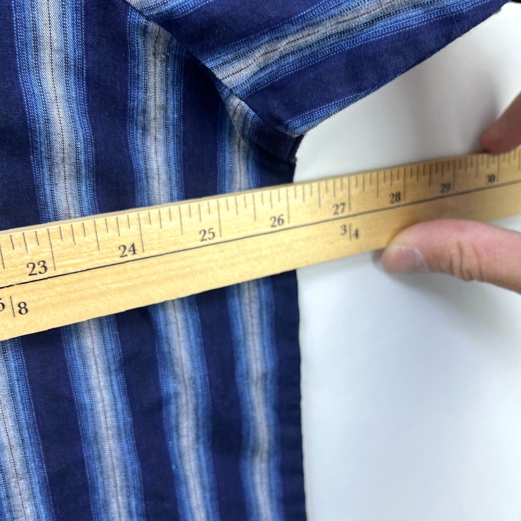 Wrangler VINTAGE Wrangler Pearl Snap Button-Up Short Sleeve Striped Shirt 1X Western Size US XL / EU 56 / 4 - 6 Thumbnail
