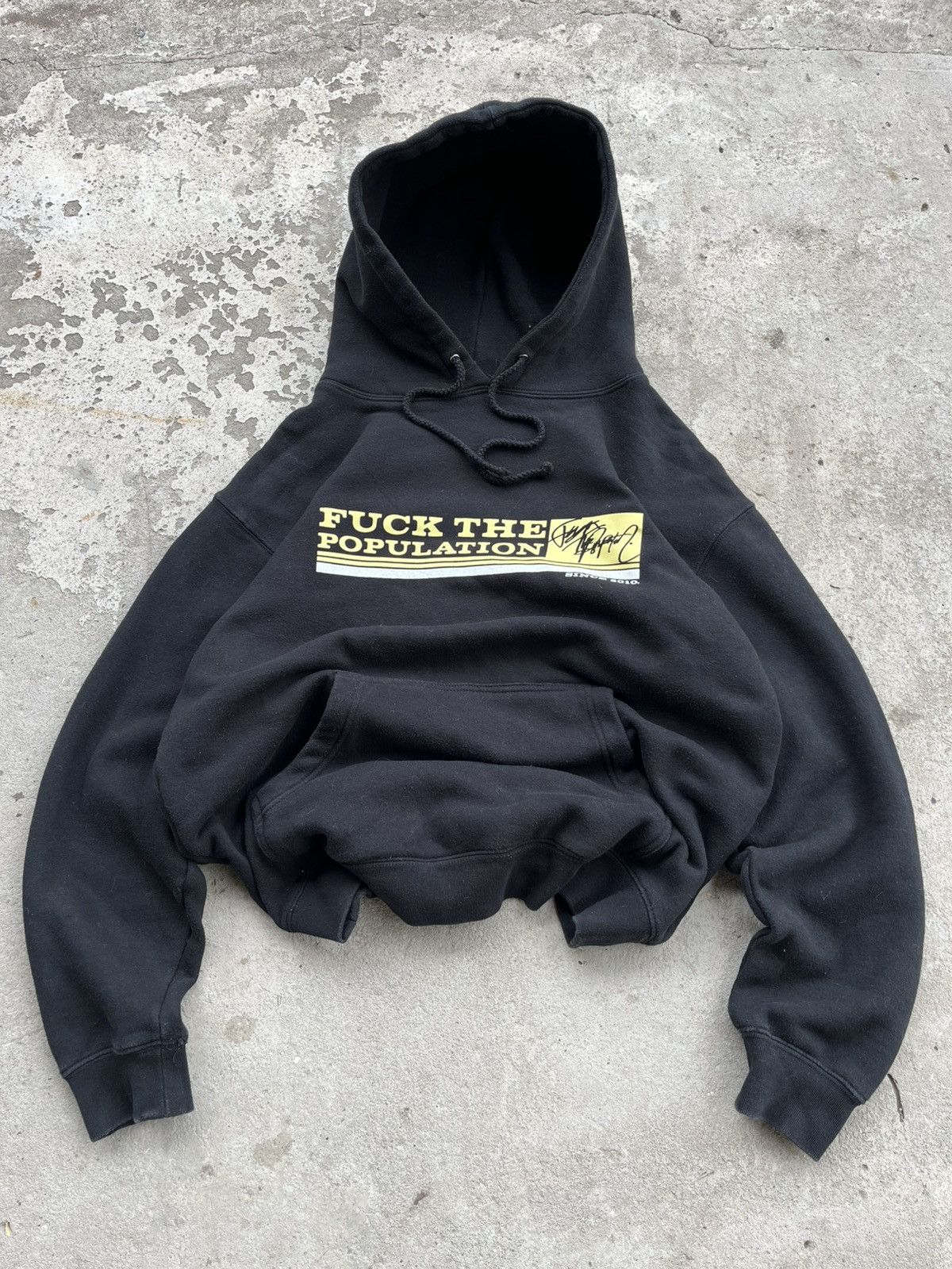 Fuck The Population FTP Burgundy Logo hoodie | Grailed