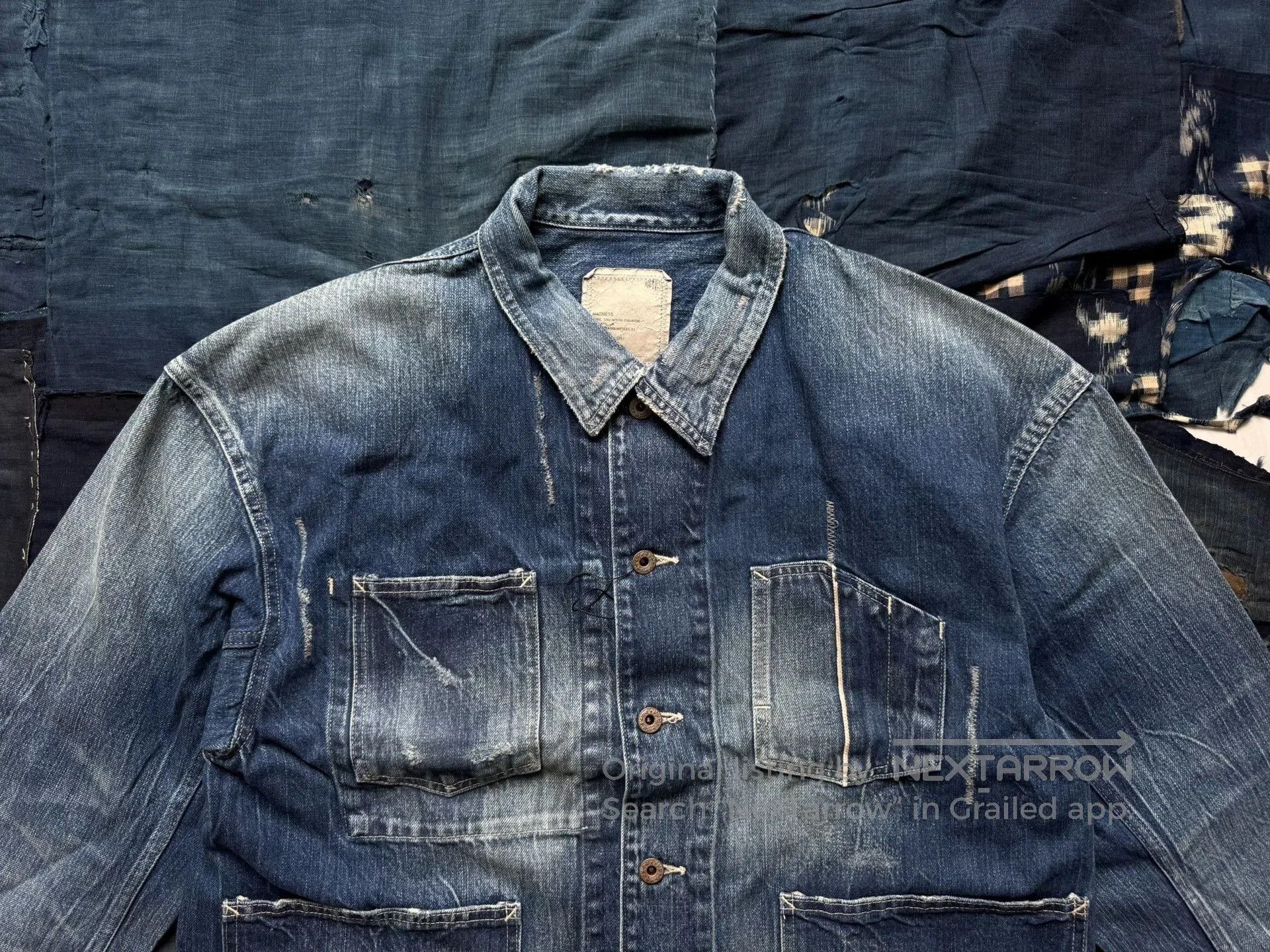 Madness MADNESS 4P Regenerated Denim Jacket. Size US M / EU 48-50 / 2 - 4 Thumbnail
