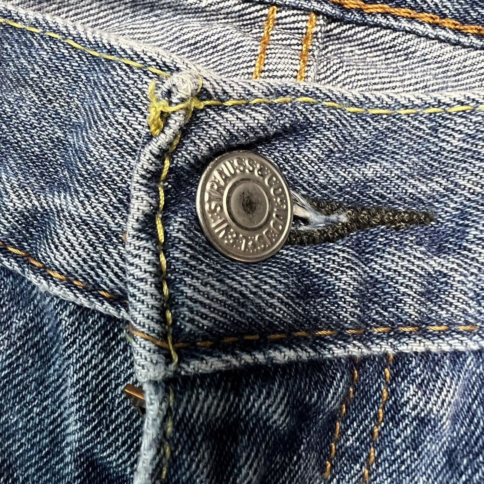 Levi's × Vintage Levi's 505 Jeans 32x29 Original Straight Leg Denim Pants Size US 32 / EU 48 - 3 Thumbnail