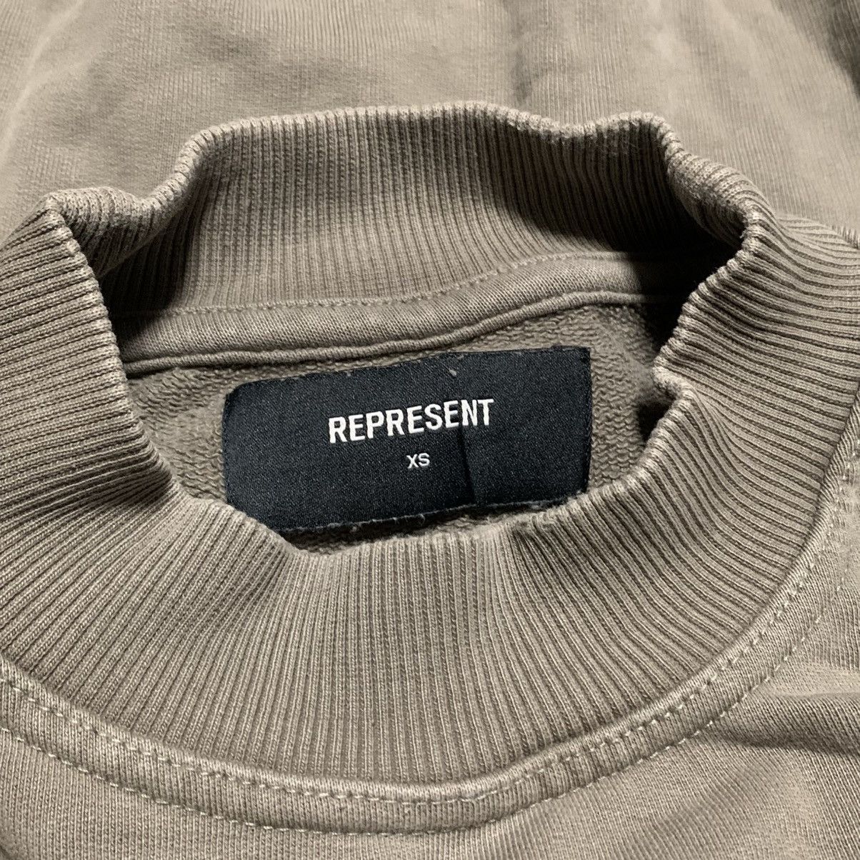 Represent Clo. Represent XS Blanks Khaki Green Sweater Sweatshirt Crewneck Size US XS / EU 42 / 0 - 3 Thumbnail