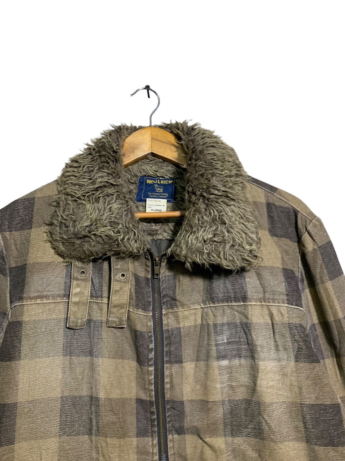 Woolrich Woolen Mills 🔥VTG WOOLRICH SHERPA JACKETS TARTAN BROWN Size US XL / EU 56 / 4 - 4 Thumbnail