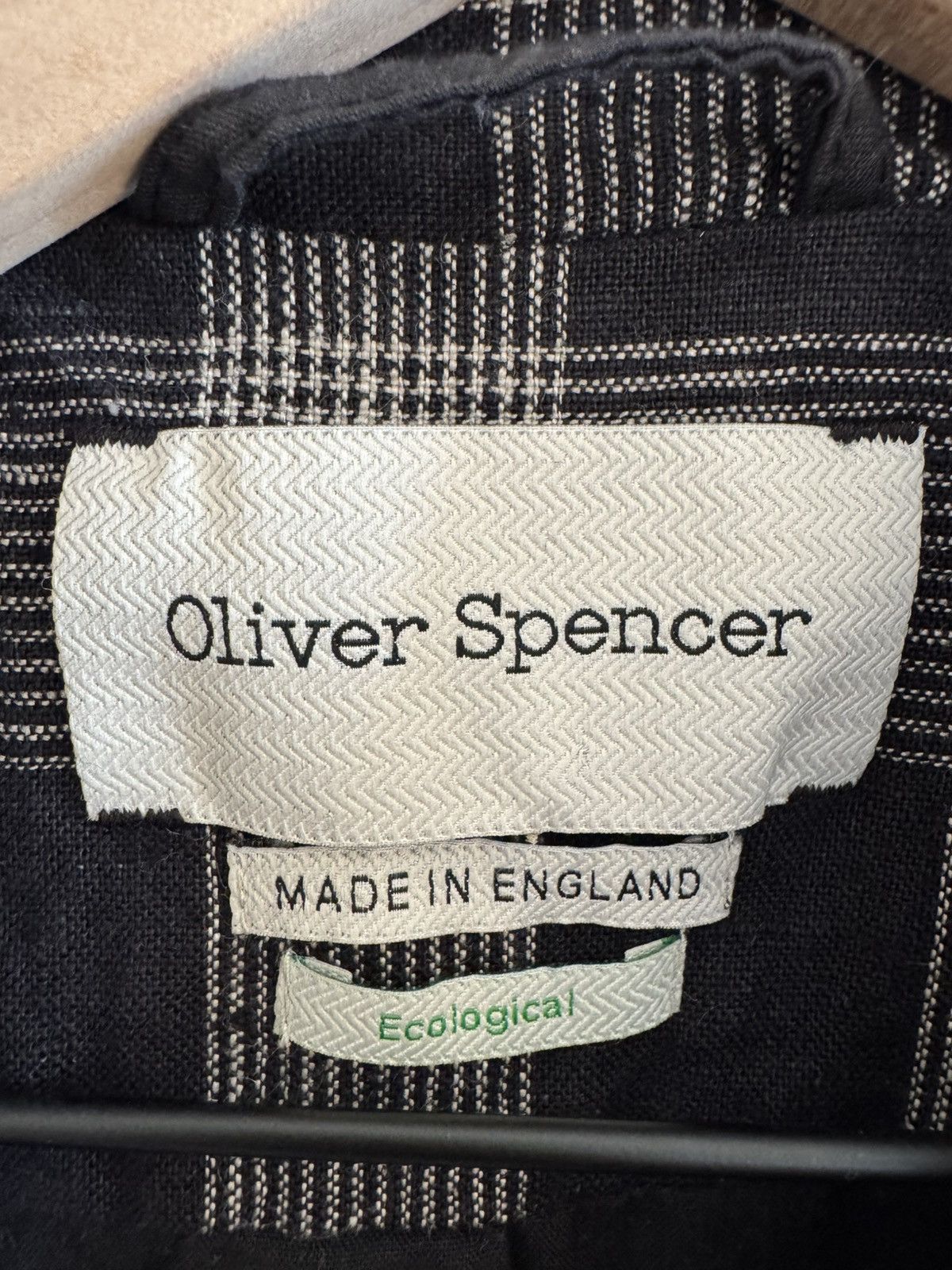 Oliver Spencer Oliver Spencer Ryde Checked Linen Bomber Jacket Size US XS / EU 42 / 0 - 6 Thumbnail
