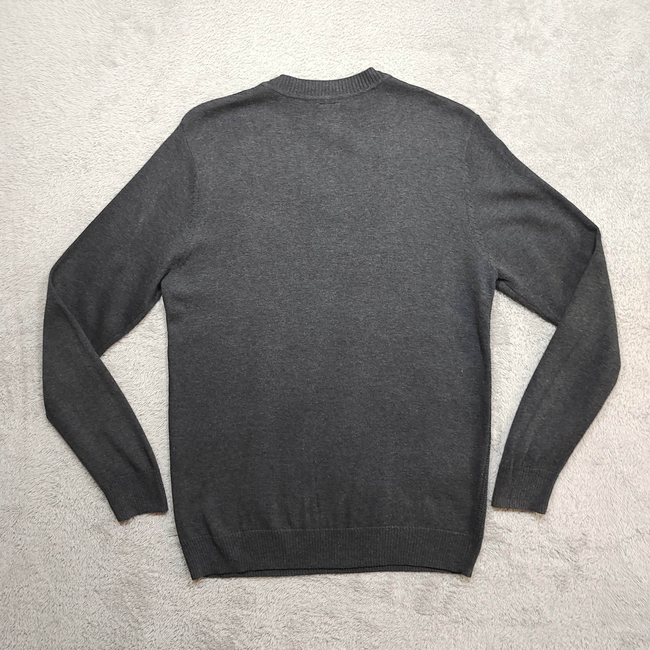 Armani Armani Exchange V-Neck Sweater All-Over Logo, Charcoal Grey Size US L / EU 52-54 / 3 - 2 Thumbnail
