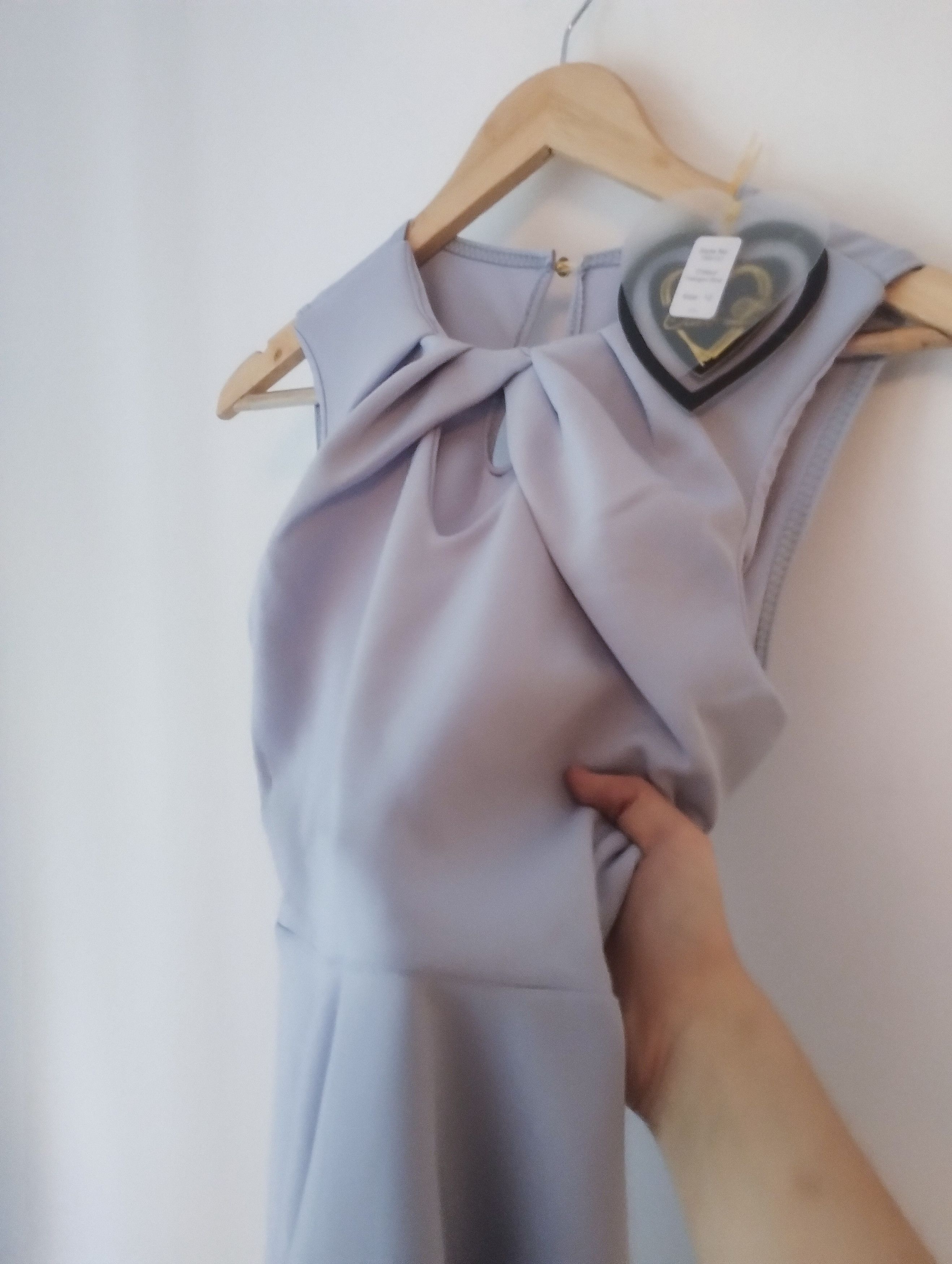 Other Club L baby blue Fit & Flare dress with collar - Size 8 US Size M / US 6-8 / IT 42-44 - 4 Thumbnail