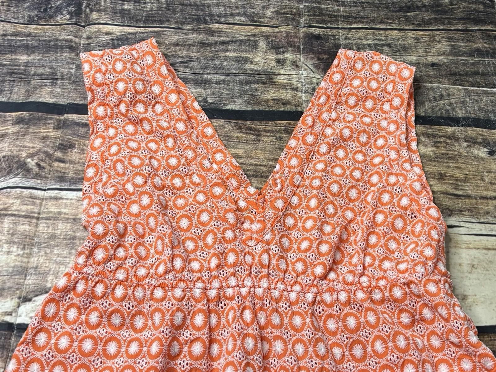 The Unbranded Brand Y2K Top Women's Medium Cotton Eyelet Summer 2006 Side Slits Size M / US 6-8 / IT 42-44 - 3 Thumbnail