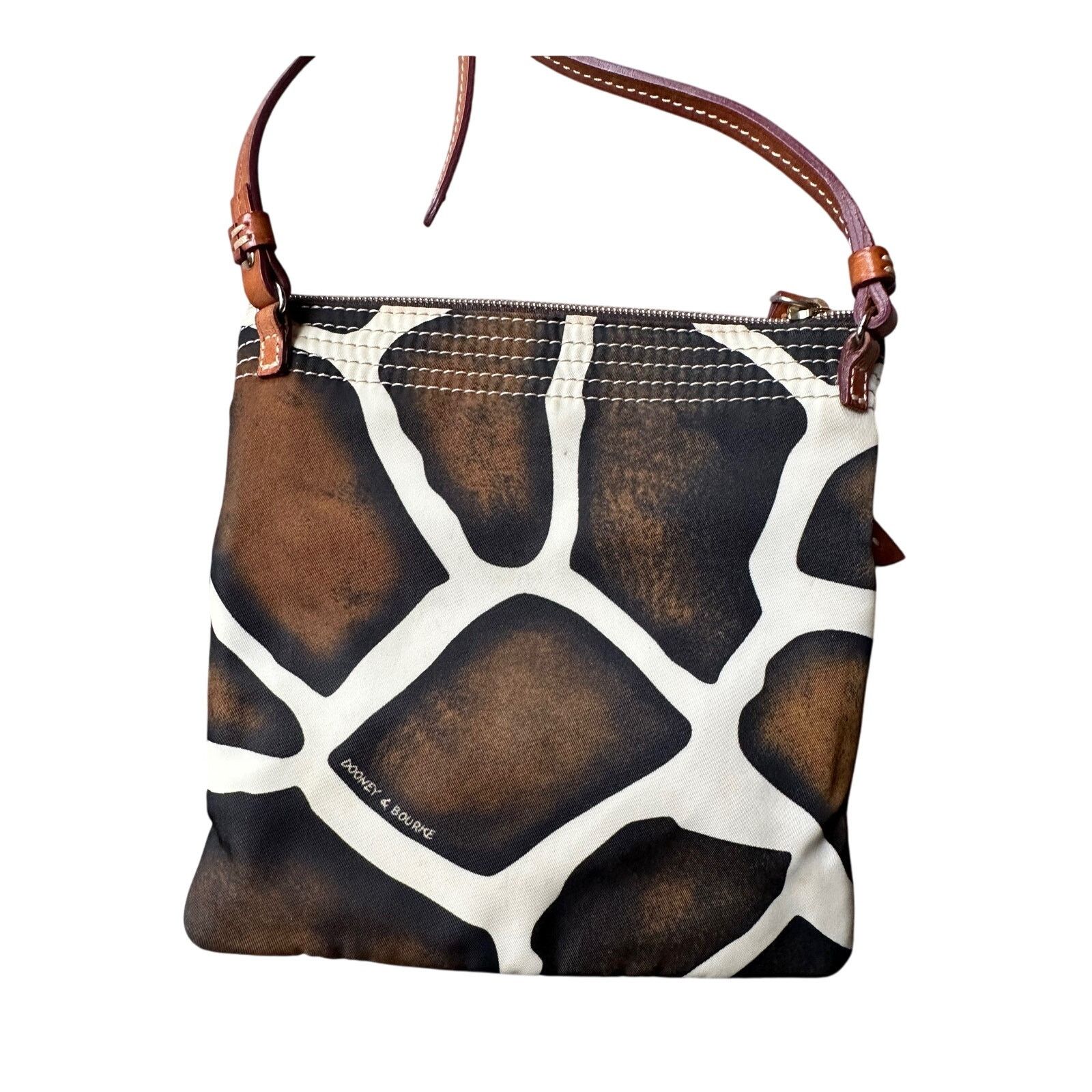 Dooney & Bourke Dooney & Bourke Giraffe Print Triple Zip Nylon Crossbody Bag Size ONE SIZE - 6 Thumbnail