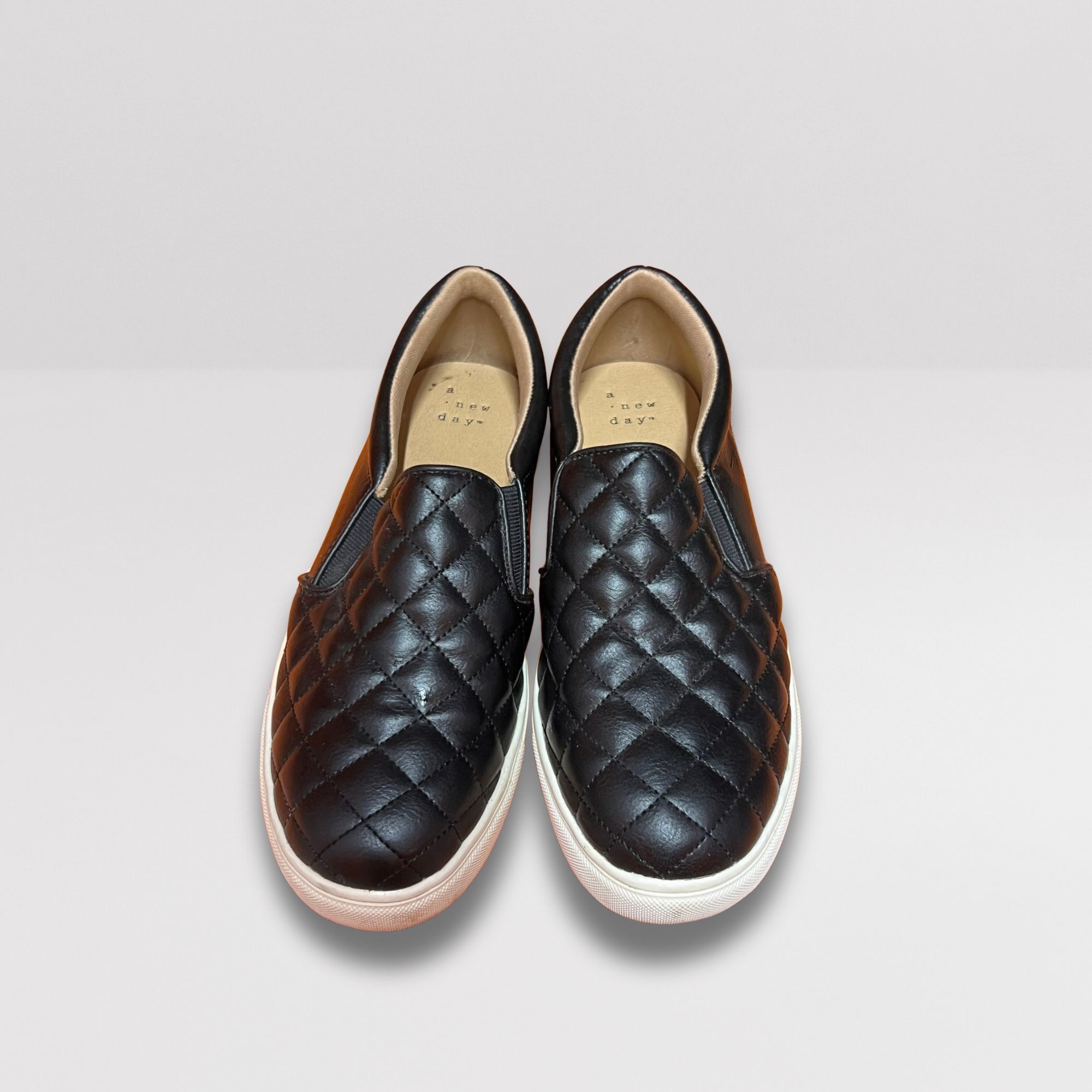 Other A New Day Women’s Black Slip-On Sneakers Casual Comfort Shoe Size US 7 / IT 37 - 3 Thumbnail