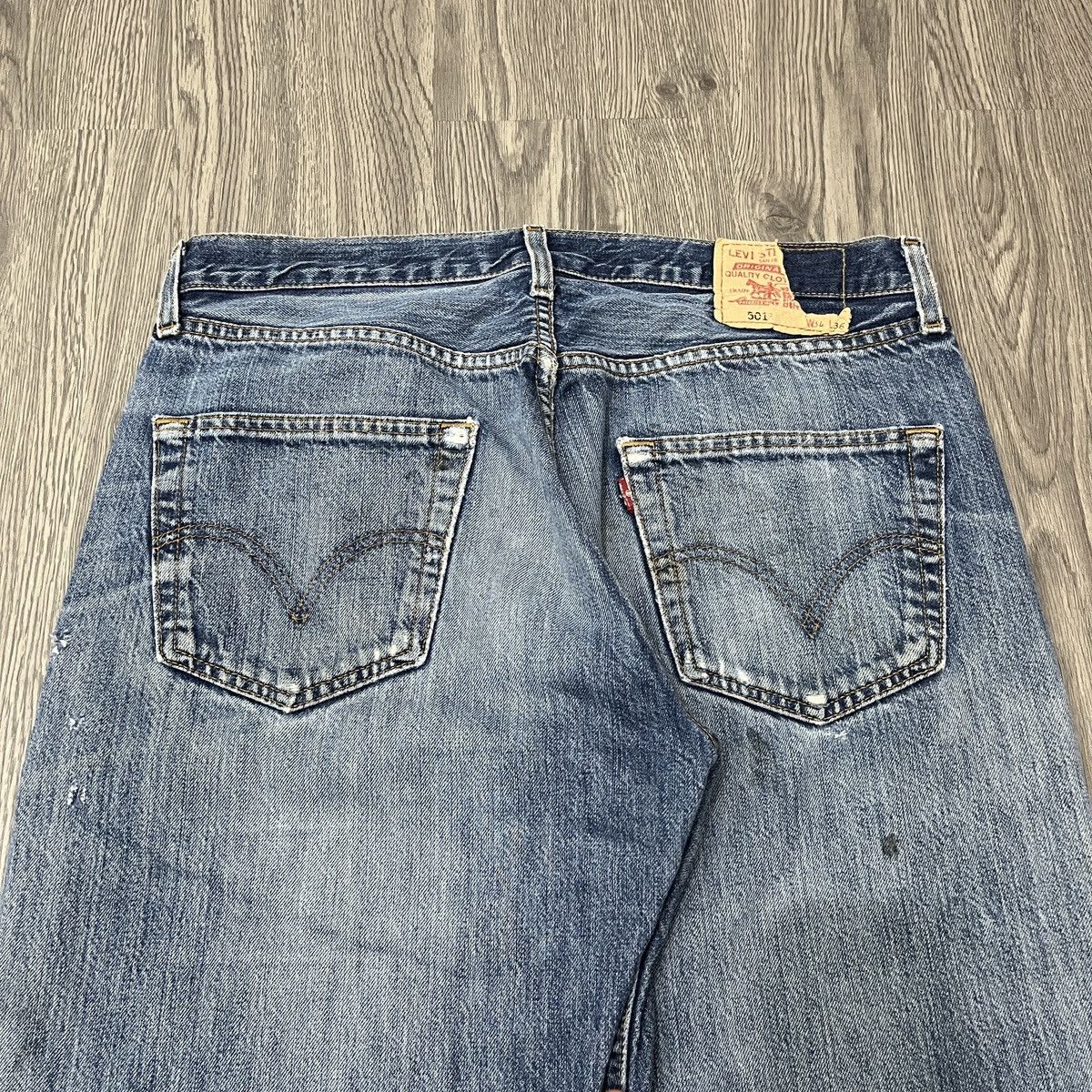 Levi's Vintage Clothing 2000s Levi's 501 Distresse Denim ifsixwasnine Size US 34 / EU 50 - 12 Thumbnail