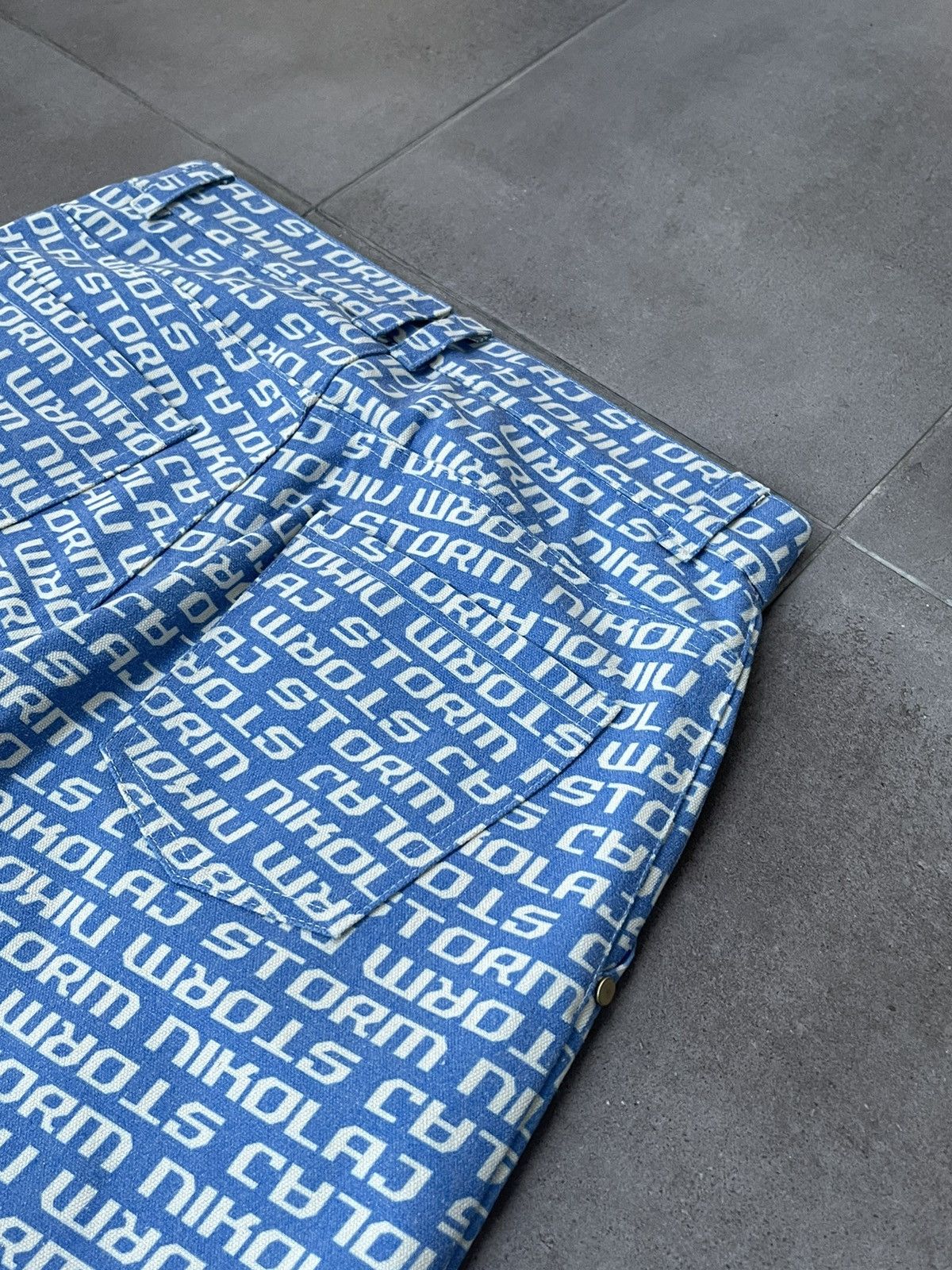 Other !DS! SS23 Nikolaj Storm Chaco Monogram Denim Pants Size US 30 / EU 46 - 12 Thumbnail