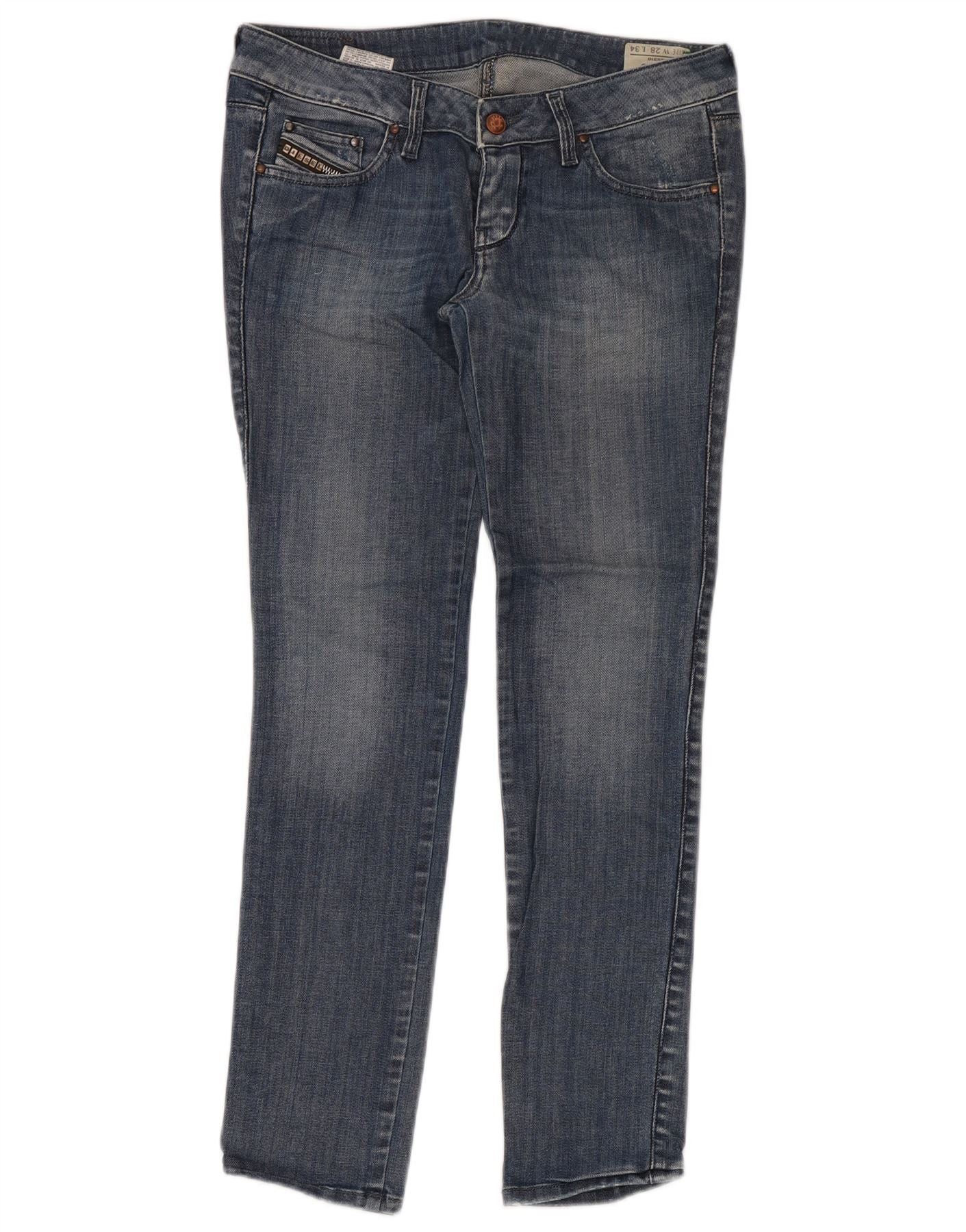 Diesel Womens Cuddy Slim Jeans W28 L30 Blue Cotton Size 42" / US 20 - 1 Thumbnail