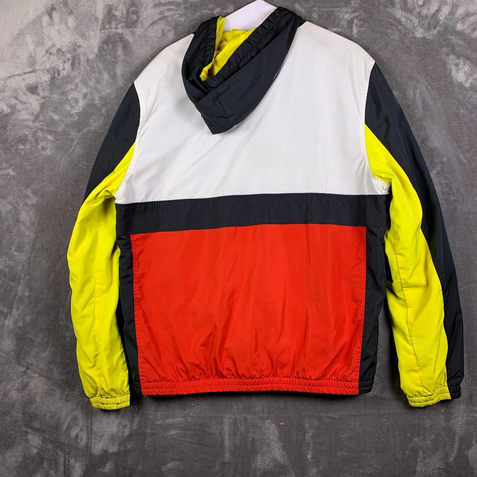Forever 21 Mens Colorblock Pullover Zip Size L Windbreaker Hoodie (306) Size US L / EU 52-54 / 3 - 3 Thumbnail