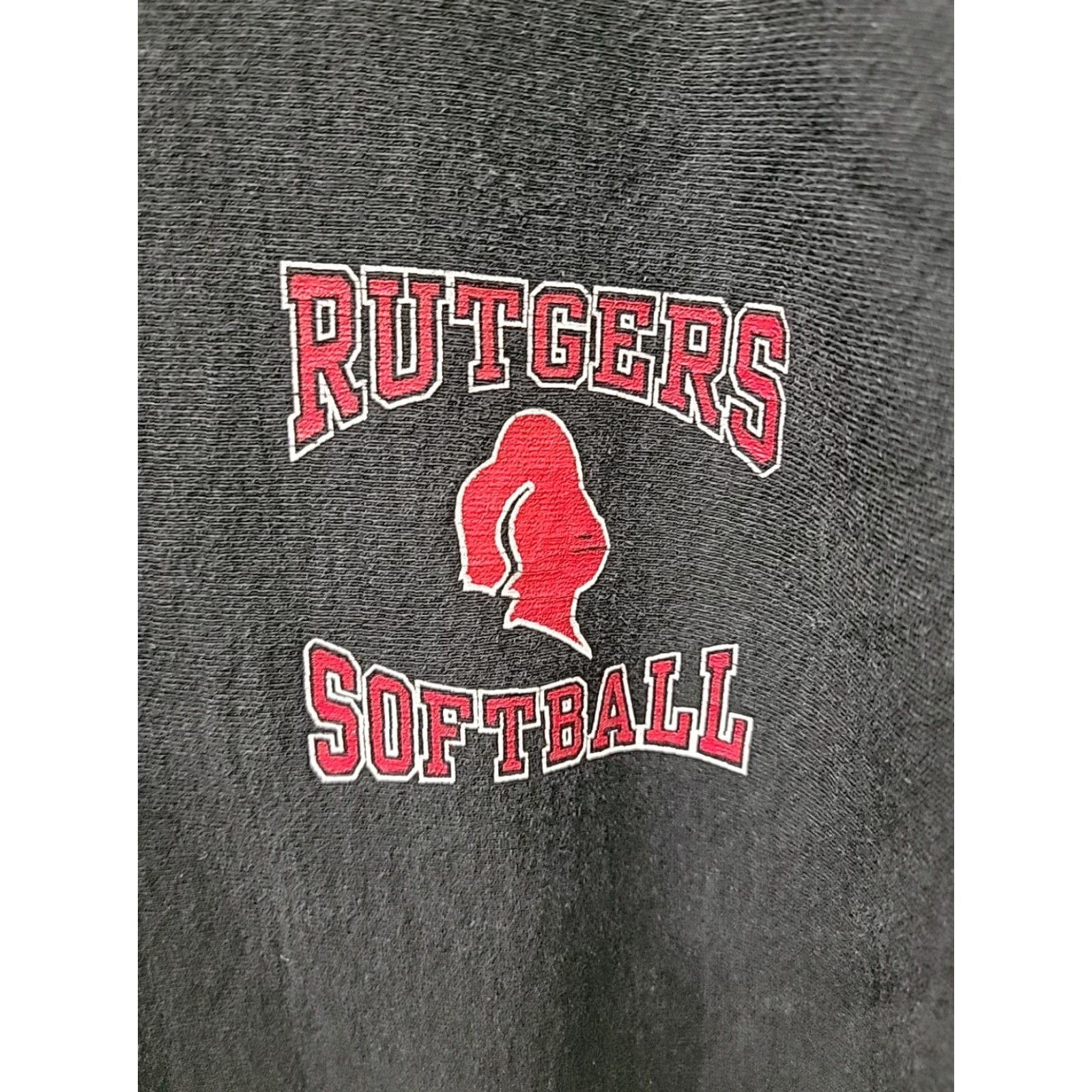 Vintage Vintage Boathouse Rutgers University Softball Reverse Weave Crewneck Sweatshirt Mens XL Black Cotton Blend Logo Size US XL / EU 56 / 4 - 3 Thumbnail