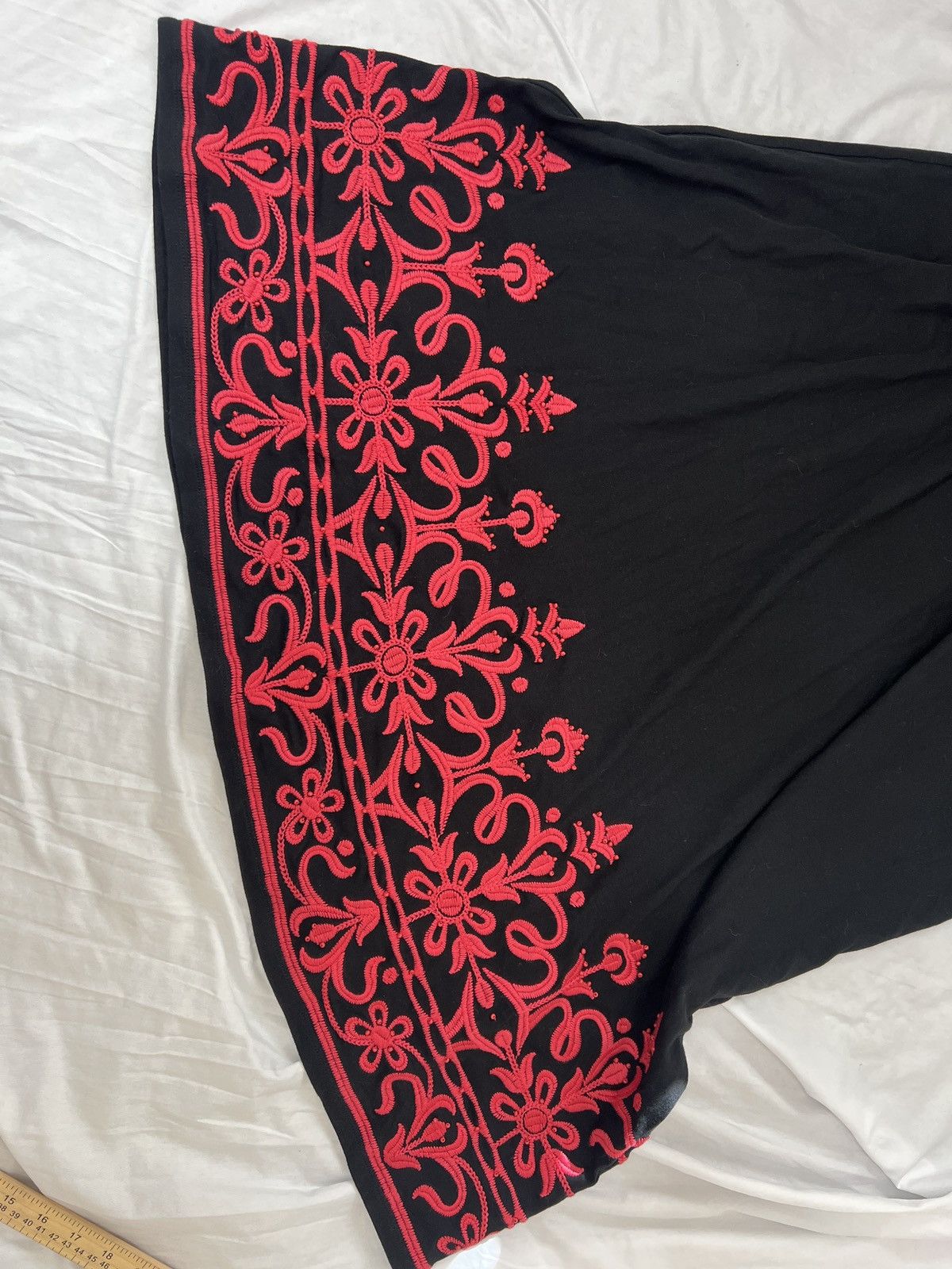 I.N.C INC International Concepts Black Maxi Embroidery dress Size L / US 10 / IT 46 - 9 Thumbnail
