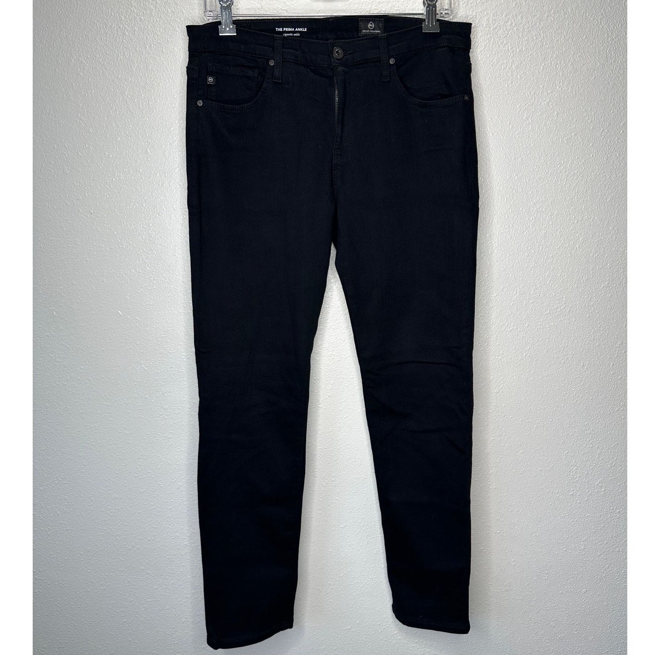 AG Adriano Goldschmied AG Black The Prima Ankle Cigarette Ankle Skinny Jean 30 Size 30" / US 8 / IT 44 - 1 Thumbnail