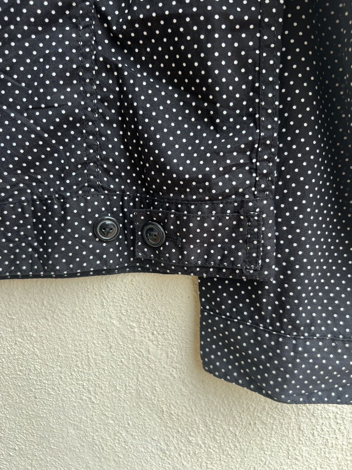 Vintage STOOGE & CO Japan Embroidery Polka Dots Light Trucker Jacket Size US S / EU 44-46 / 1 - 15 Thumbnail