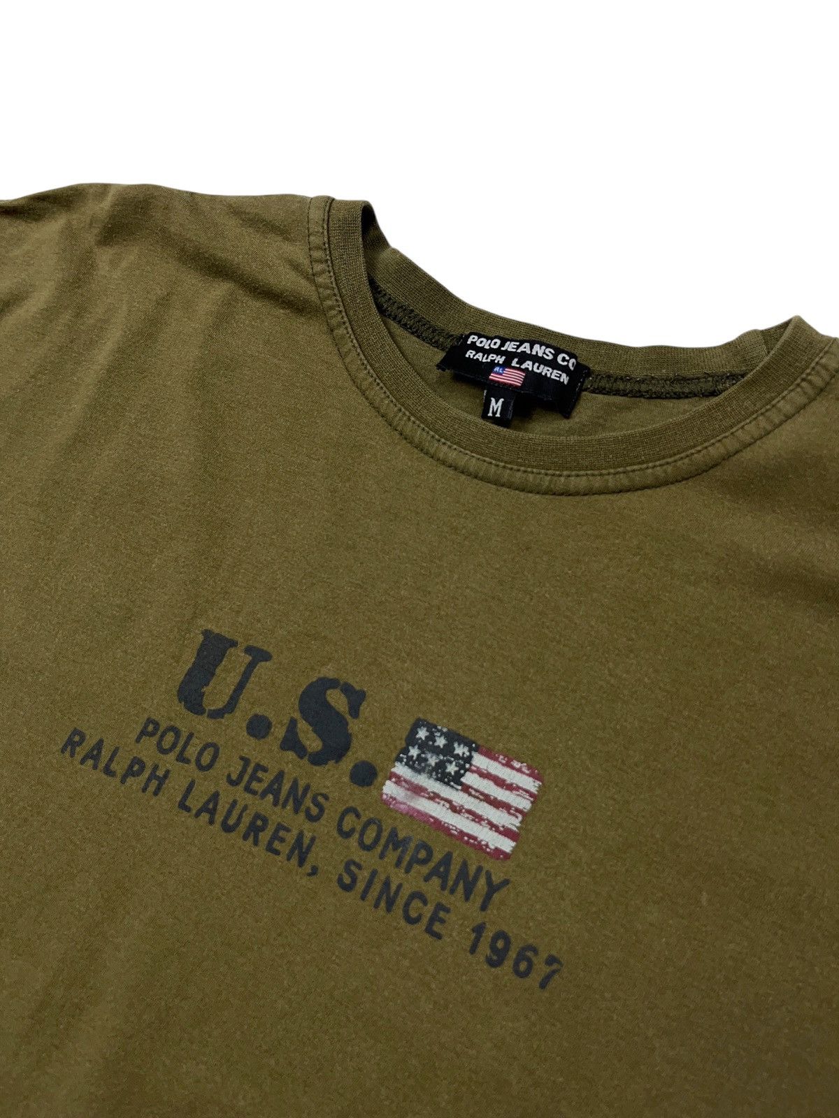 Polo Ralph Lauren Vintage Ralph Lauren Polo Jeans US Flag T-shirt Faded y2k Size US M / EU 48-50 / 2 - 3 Thumbnail