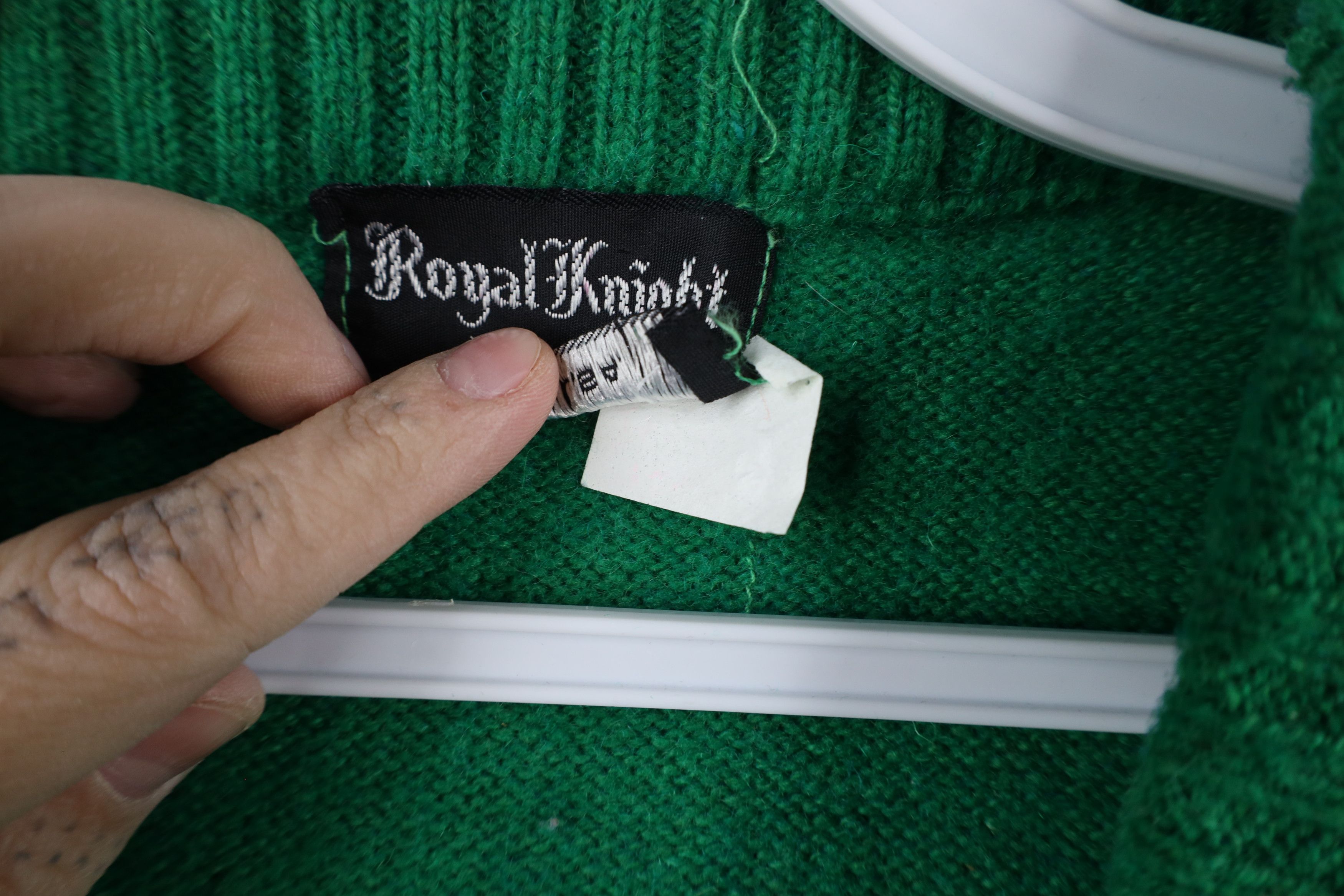 Vintage Vintage 70s Streetwear Blend Knit Sweater Vest Green USA Size M / US 6-8 / IT 42-44 - 5 Thumbnail
