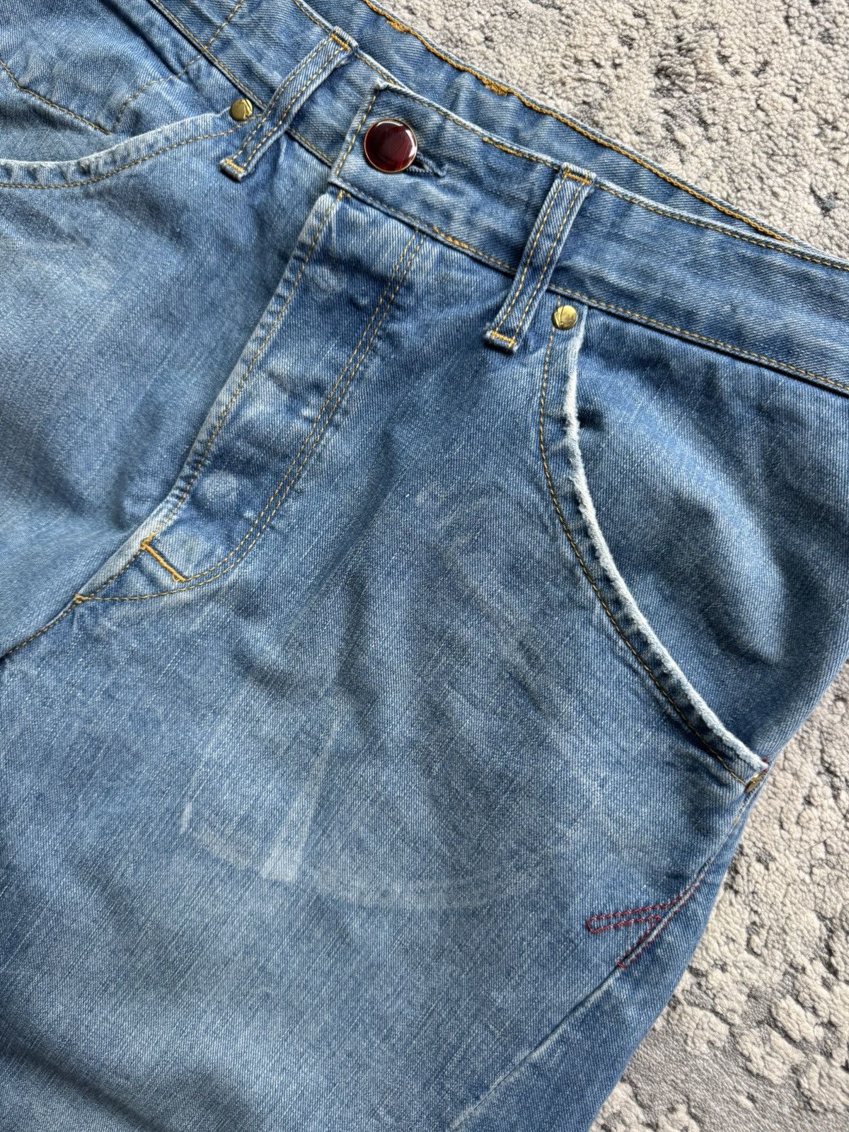 Levi's Vintage Clothing Levis Engineered Buckle Back Vintage Twisted Jeans 31x32 Size US 31 - 6 Thumbnail