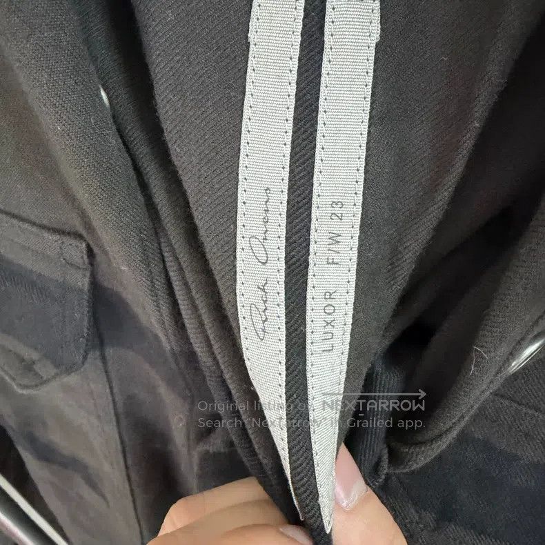 Rick Owens Rick Owens Gingham Pointed Collar Chest Pocket Long Sleeve Size US L / EU 52-54 / 3 - 7 Thumbnail