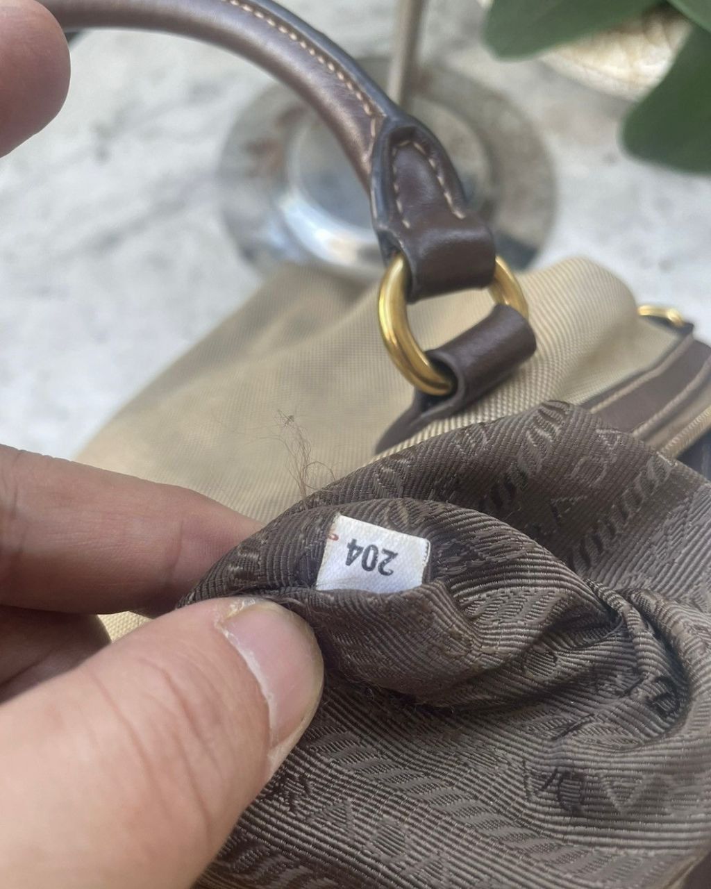 Prada Authentic PRADA Logo Jaquard Canvas Shoulder Bag Size ONE SIZE - 18 Thumbnail