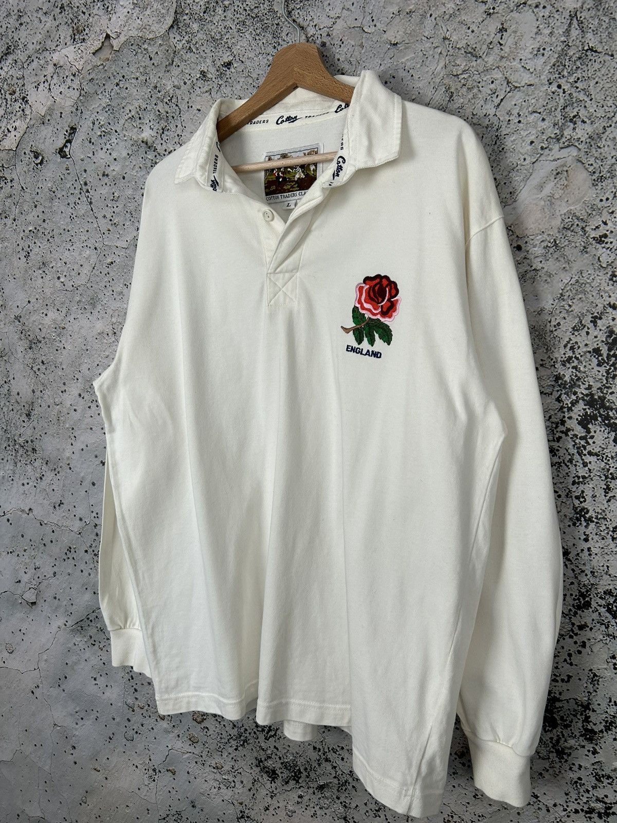 Vintage Vintage England Rugby Jersey Sportswear 90s Hype Size US L / EU 52-54 / 3 - 2 Thumbnail