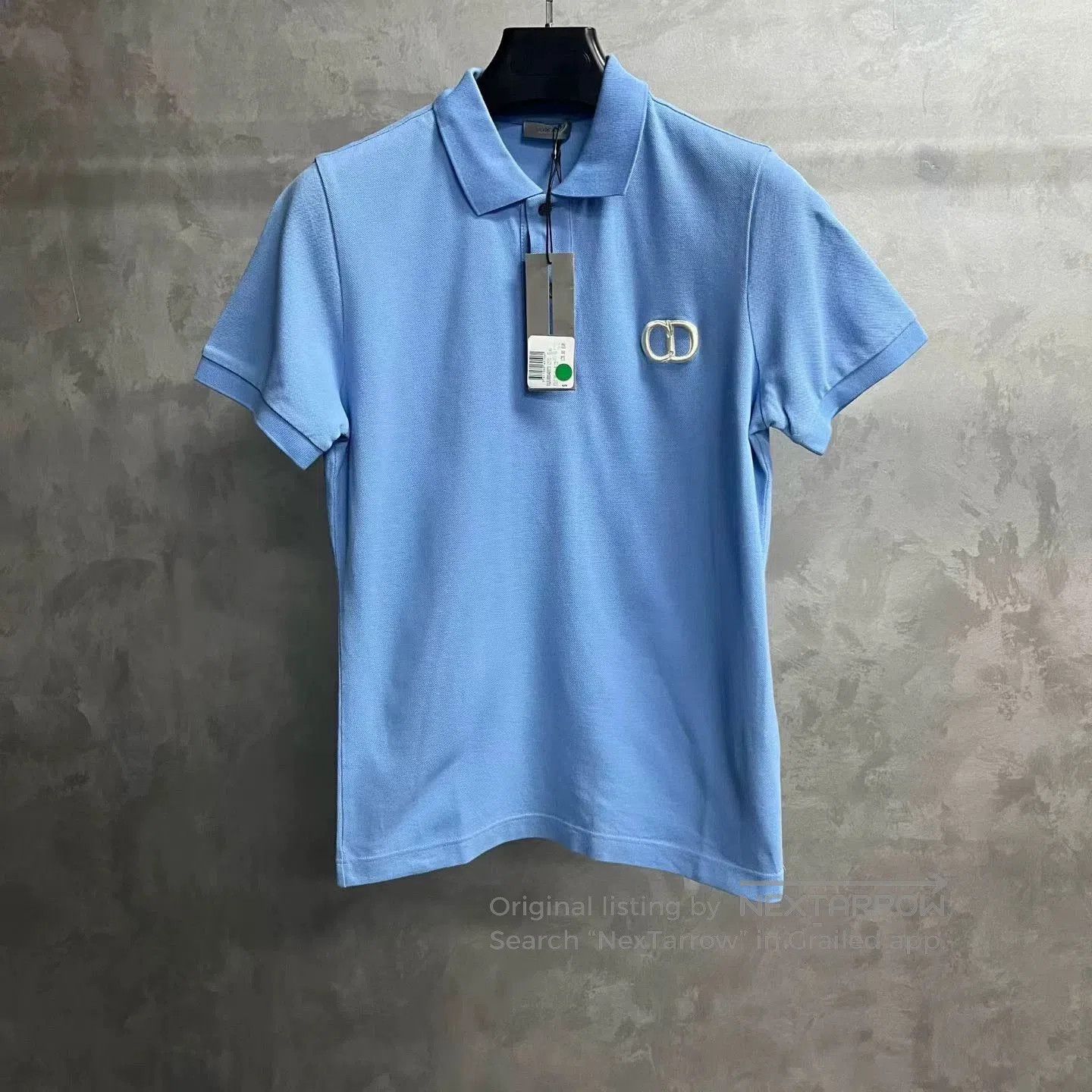 Dior dior blue embroidered short sleeve polo shirt. Size US S / EU 44-46 / 1 - 1 Thumbnail