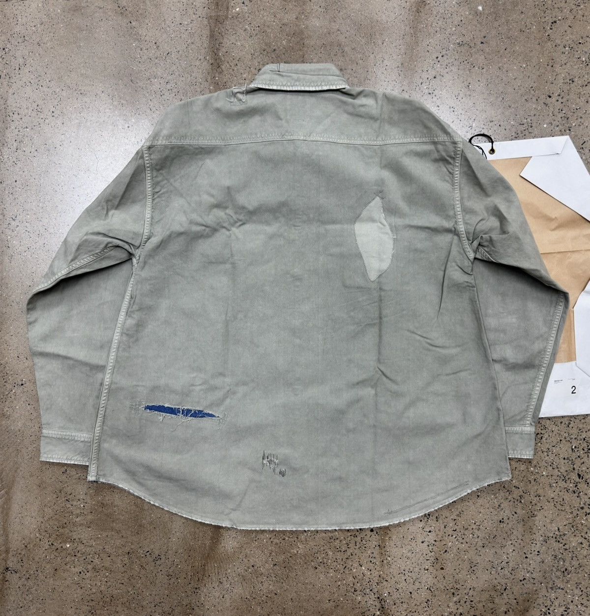 Visvim Visvim 20aw GRAND RIVER L/S CRASH Olive Size US M / EU 48-50 / 2 - 2 Thumbnail