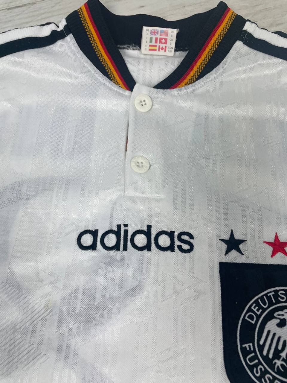 Adidas Adidas Germany 1996 Home Klinsmann #18 Shirt Soccer Jersey Size US S / EU 44-46 / 1 - 9 Thumbnail