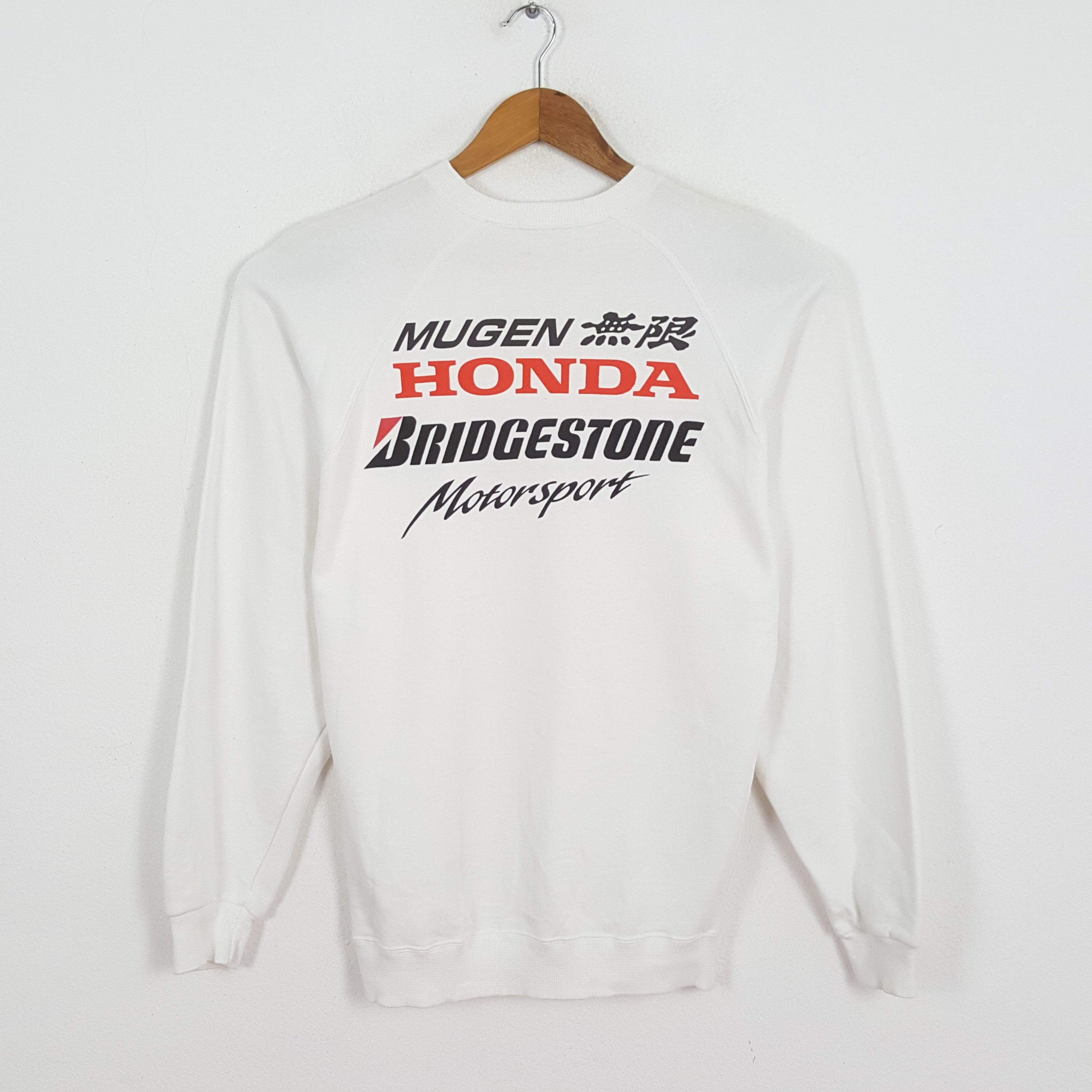Honda × Vintage Vintage BRIDGESTONE MUGEN HONDA Japanese Racing Sweatshirts Size US S / EU 44-46 / 1 - 1 Thumbnail