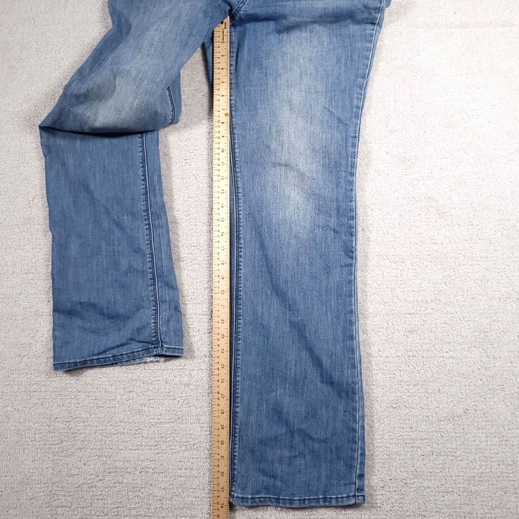Vintage Christopher & Banks Jeans Women's 10 Tall Denim Straight Leg Mid-Rise Stretch Jeans Size 32" / US 10 / IT 46 - 7 Thumbnail