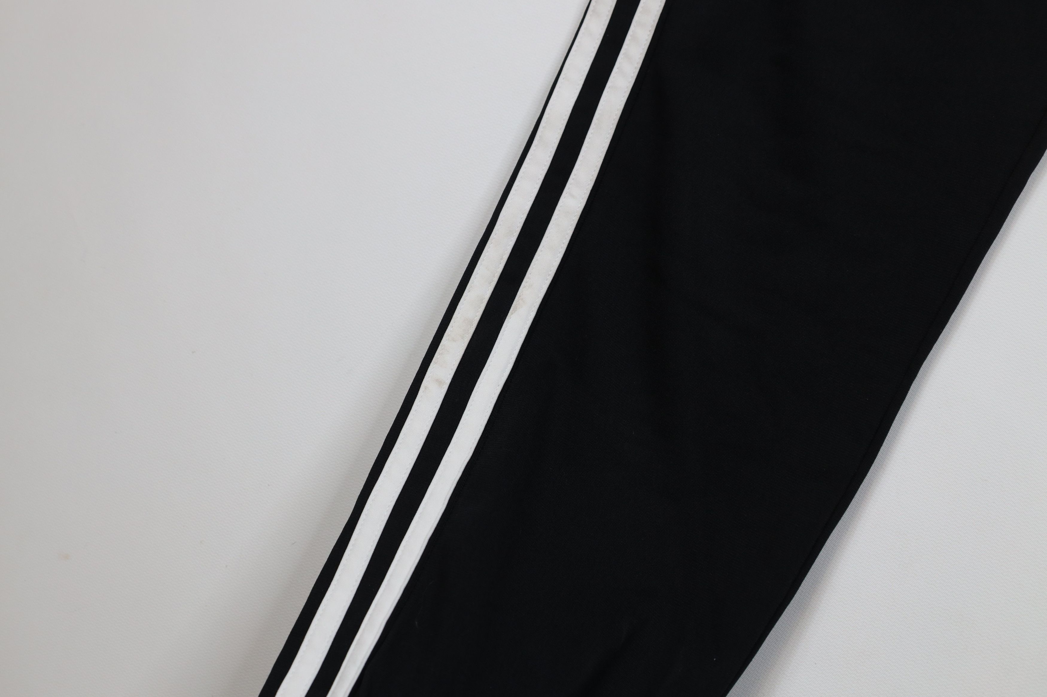 Adidas × Vintage Vintage Y2K Adidas Striped Cuffed Sweatpants Joggers Black Size US 32 / EU 48 - 5 Thumbnail